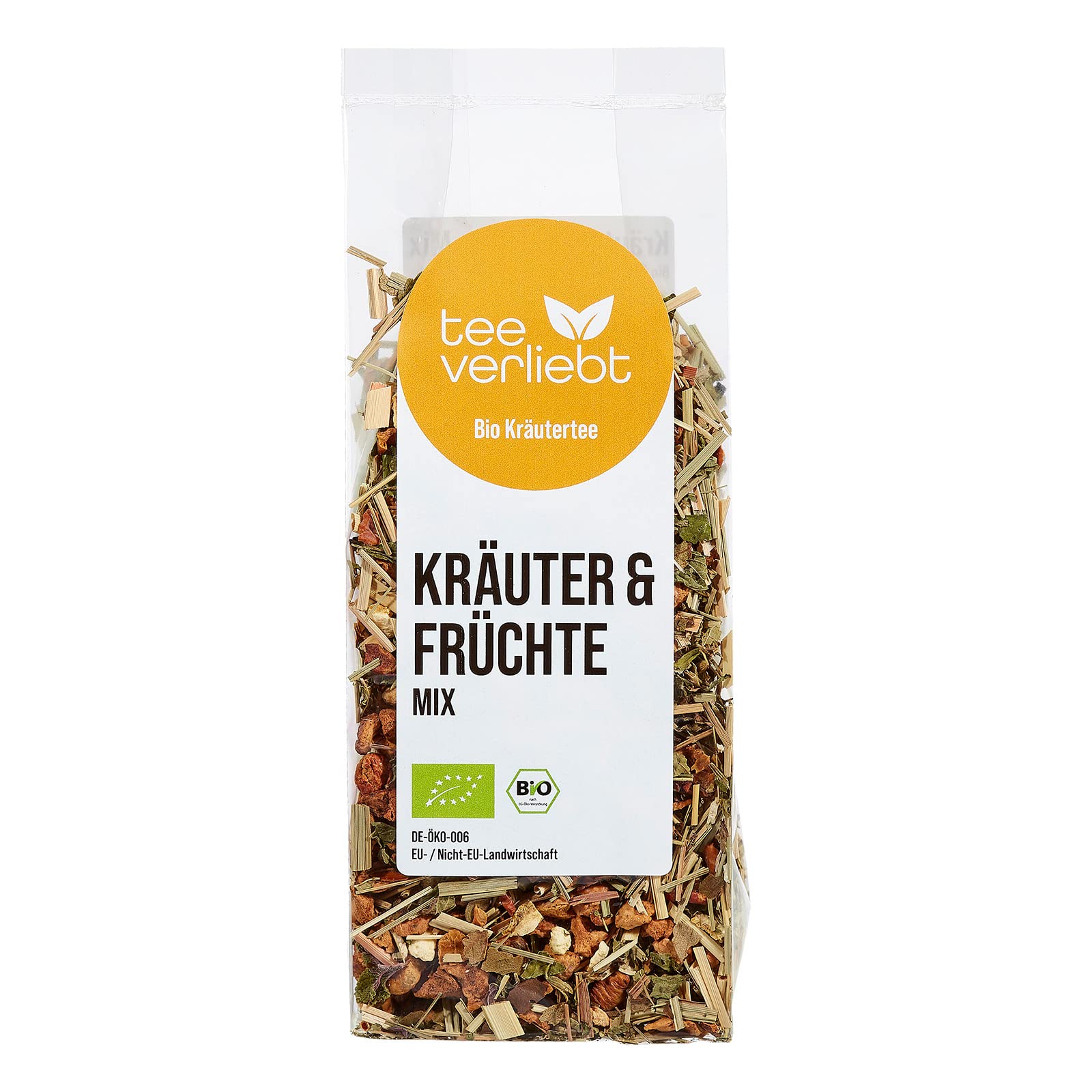 Mezcla de hierbas orgánicas y frutas de té, té suelto con manzana limongras canela, mezcla de té orgánico, 75 g