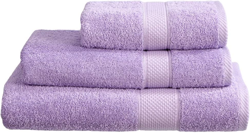 Amazon Linens Limited 100 Turkish Cotton 500gsm Hand Towel, Lilac by