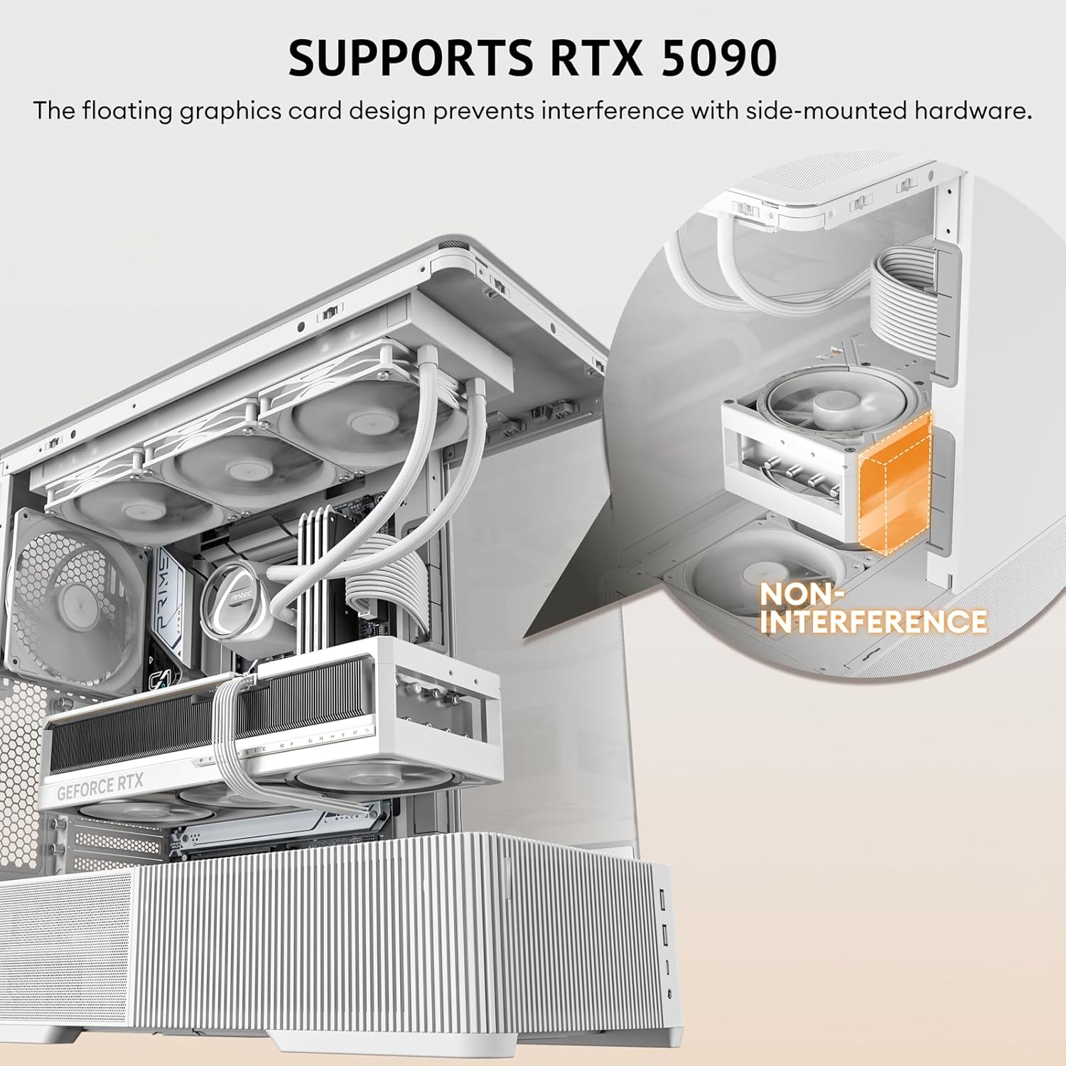 Antec C6 Curve Air White Mid-Tower Case, Panoramic Tempered Glass, High Airflow, 3 PWM Fans Included, Support 360mm Radiator & 450mm GPU, Type-C 10Gbps, ATX Gaming Case