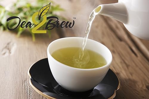 Miniatura 5 de Tea2Brew, Pagoda japonesa Pure Green Sencha Té de hojas sueltas 100 g3.52 oz por bolsa Paquete de 2