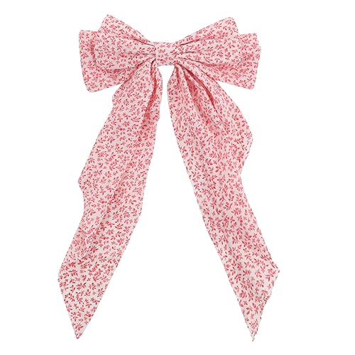 Pinza para el cabello con lazo para mujer, pinza de satén vintage, pasador de pelo de cola larga, accesorios para el cabello para mujer, horquilla