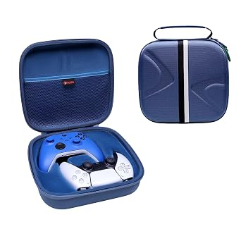 XANAD 2-in-1 Controller Case for Xbox/Playstation/Nintendo Switch/PowerA/ELISWEEN/GameSir/Diswoe/TIANHOO Wireless Controller - Hard Travel Protective Carrying Storage BagBlue