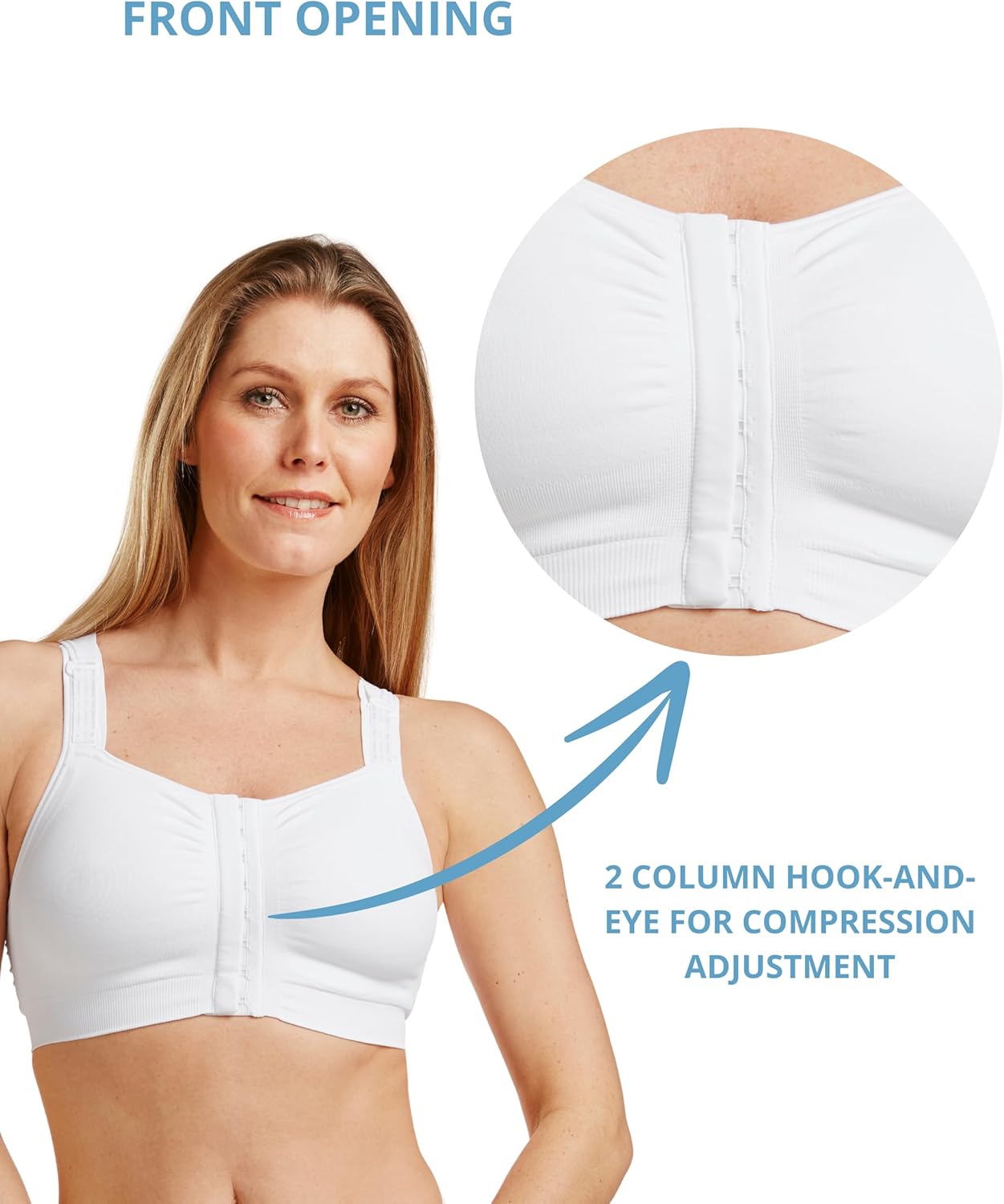 Mary Post Op Bra | Comfortable Post Mastectomy Bra with Pockets | Seamless Lumpectomy Bras for Women - Image 5