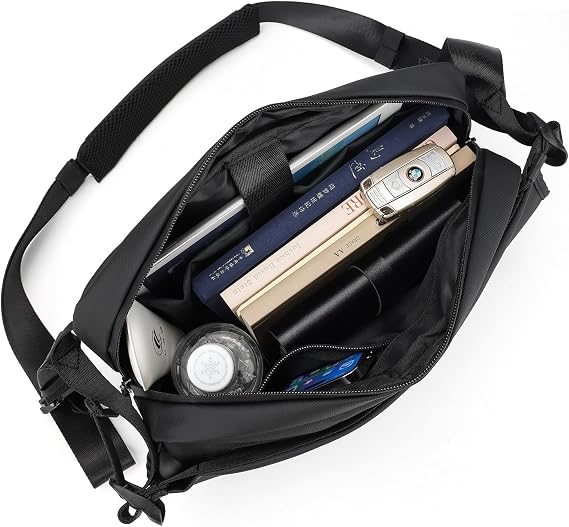 Sling Bag for Men Women,Crossbody Waist Bag Pack,Chest Bag for Travel Walking Running Hiking Cycling