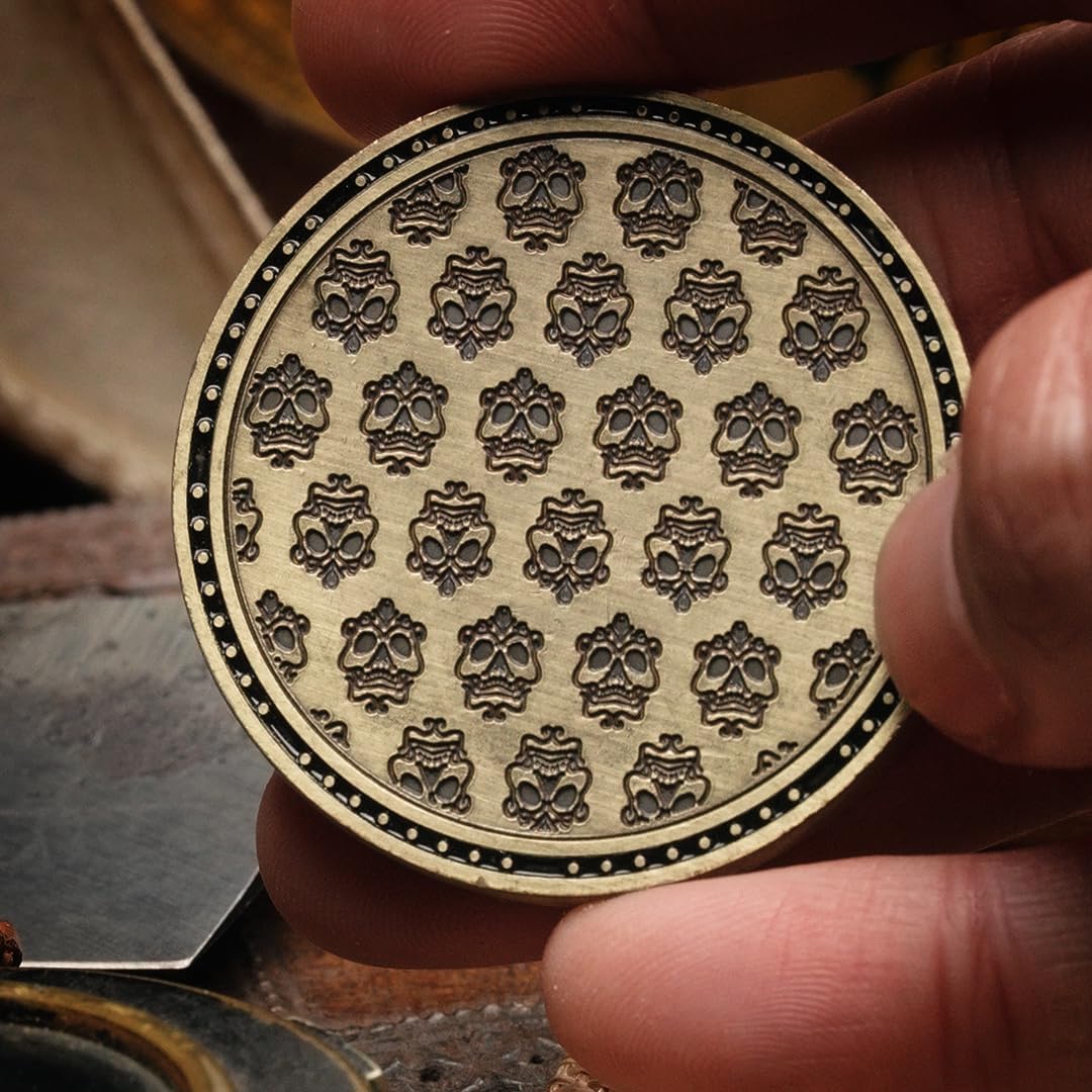 Pirate Kraken Challenge EDC Coin - 40g 5mm Thick Collectible Challenge Coin/Dealer Chip/Card Protector (Single)