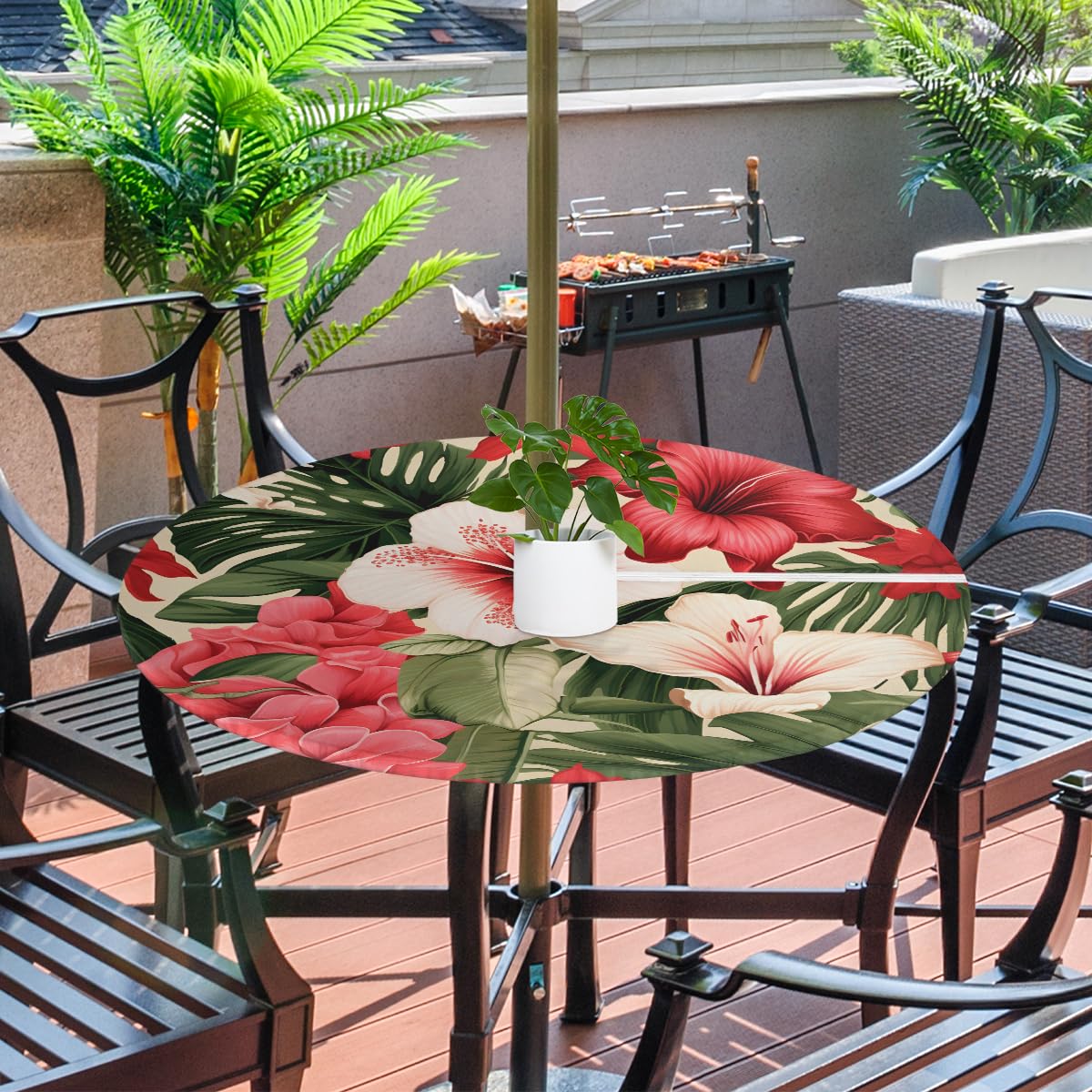 Alumni Ulab Folding Patio Accent Table Round Table Outdoor Table