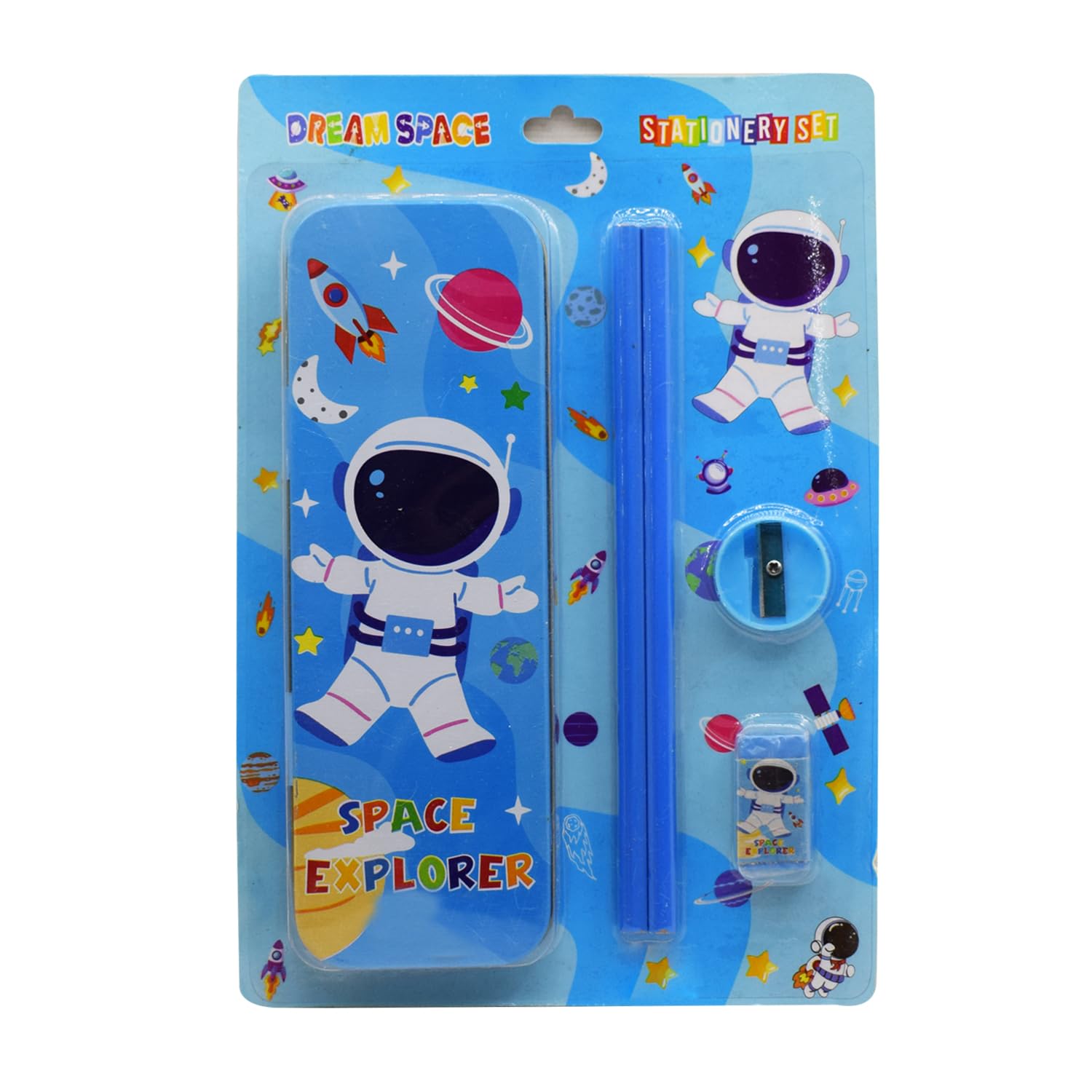 Asera Ensemble cadeau de papeterie pour enfants, cadeau de retour pour garçons/filles, cadeau d'anniversaire (espace 6 pièces)