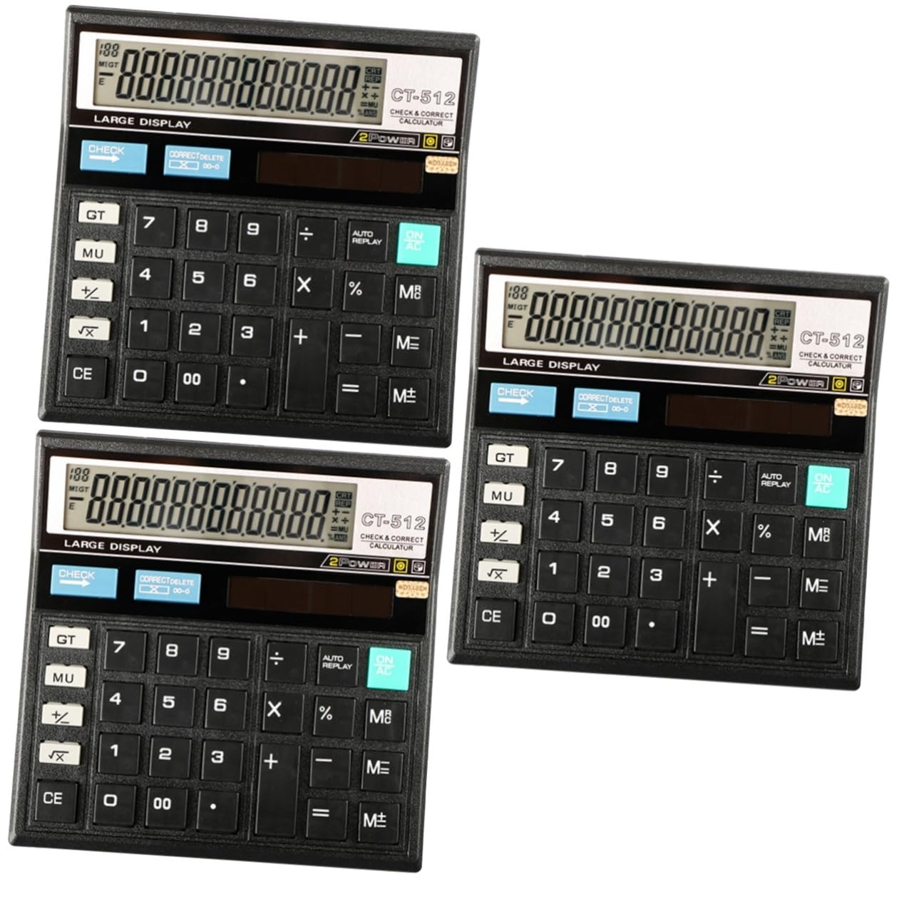 Generic 2pcs Desktop Financial Calculator for Office and School Compact Design Lightweight and Easy to Use Accounting Tool for Quick Calculations