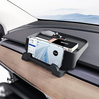 Topfit Dashboard Mounts for Tesla Model 3 and Model Y Instrument Panel Tray Organizer Phone Holder Sunglasses Mount Accessories