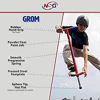 Vista 3 de NSG Grom Pogo Stick - Palo de 5 a 9 años, 40-90 libras, rojo