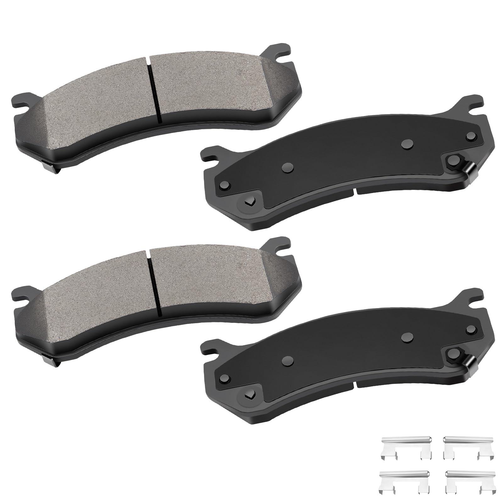 cciyu Professional Ceramic Rear Brakes Pads Set fit For Cadillac Escalade ESV/EXT,For Chevy Avalanche 1500,Silverado 1500 HD,For GMC Safari,Sierra 1500 HD,Sierra 3500 HD,Yukon XL 2500,For Hummer H2