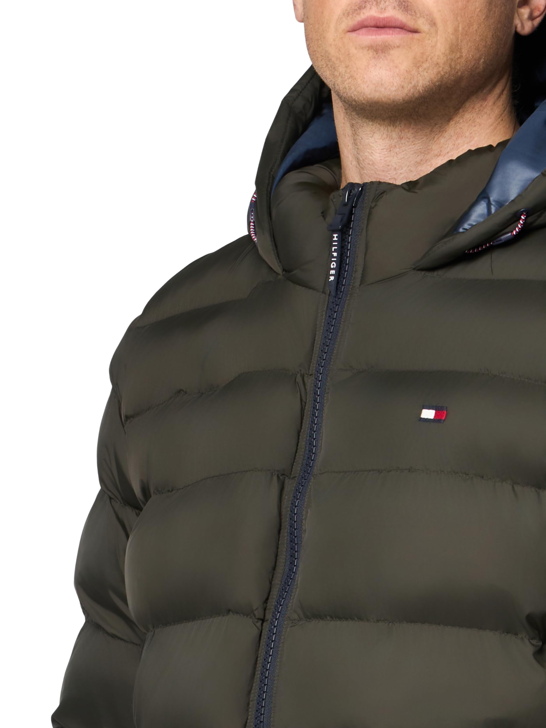 Tommy Hilfiger Giacca Con Cappuccio Classico Con Cappuccio (Regular And Big & Tall Sizes) Giacca alternativa verso il basso Uomo