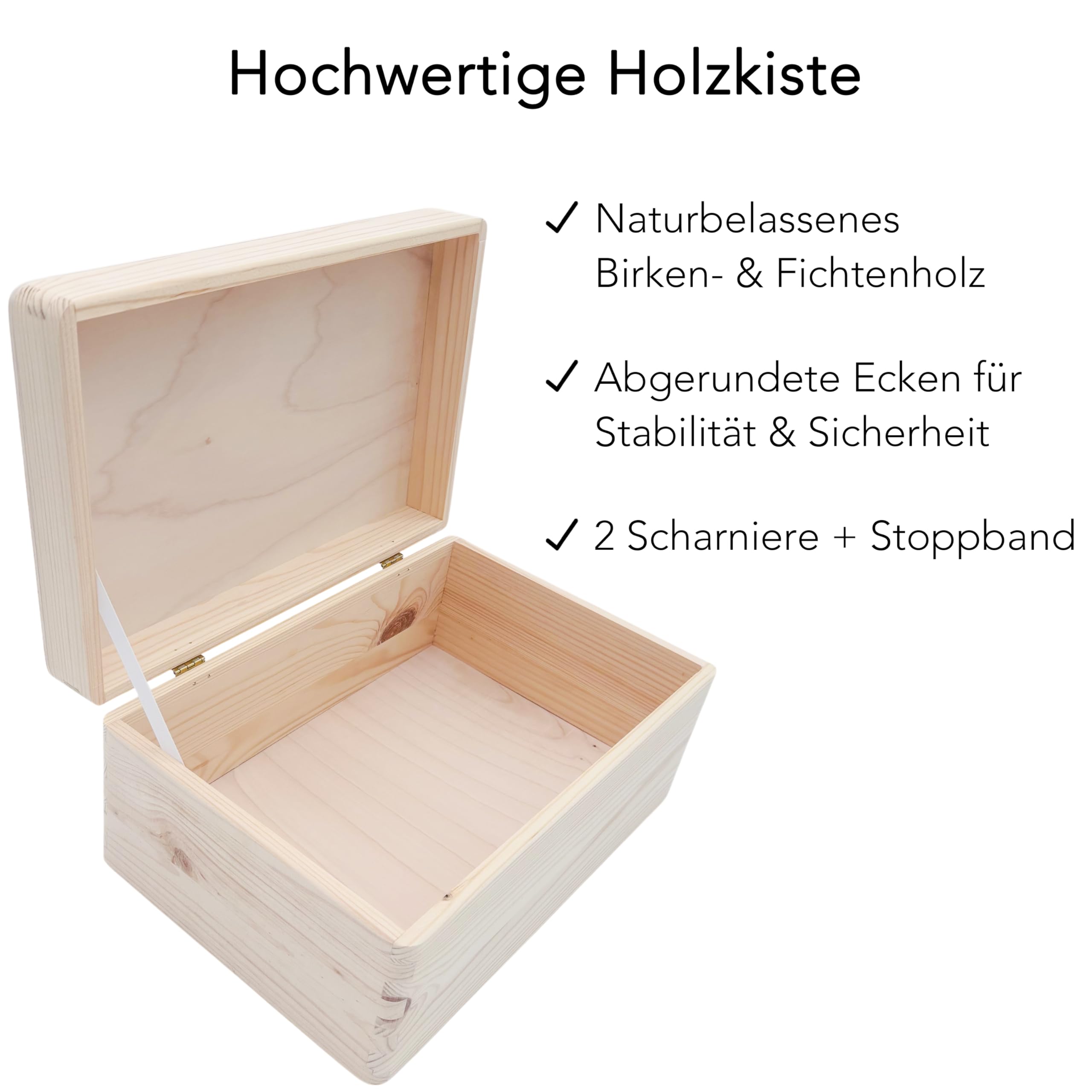 Erinnerungsbox Baby Otter personalisierte Holzkiste Erinnerungsbox Erinnerungskiste Geschenk Geburt Geburtsgeschenk Holzbox 30x20x13 cm