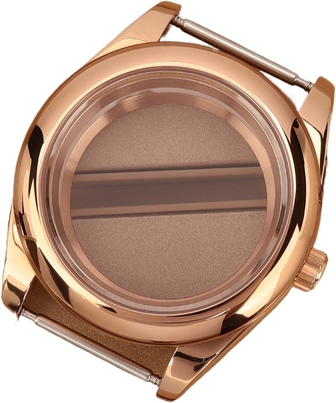 36MM/39MM Round Edge Waterproof Watch Case with Sapphire Glass for NH35 NH36 NH38-8215 Movements - 28.5mm Dial(Silver,39mm NH35 NH36 NH34)