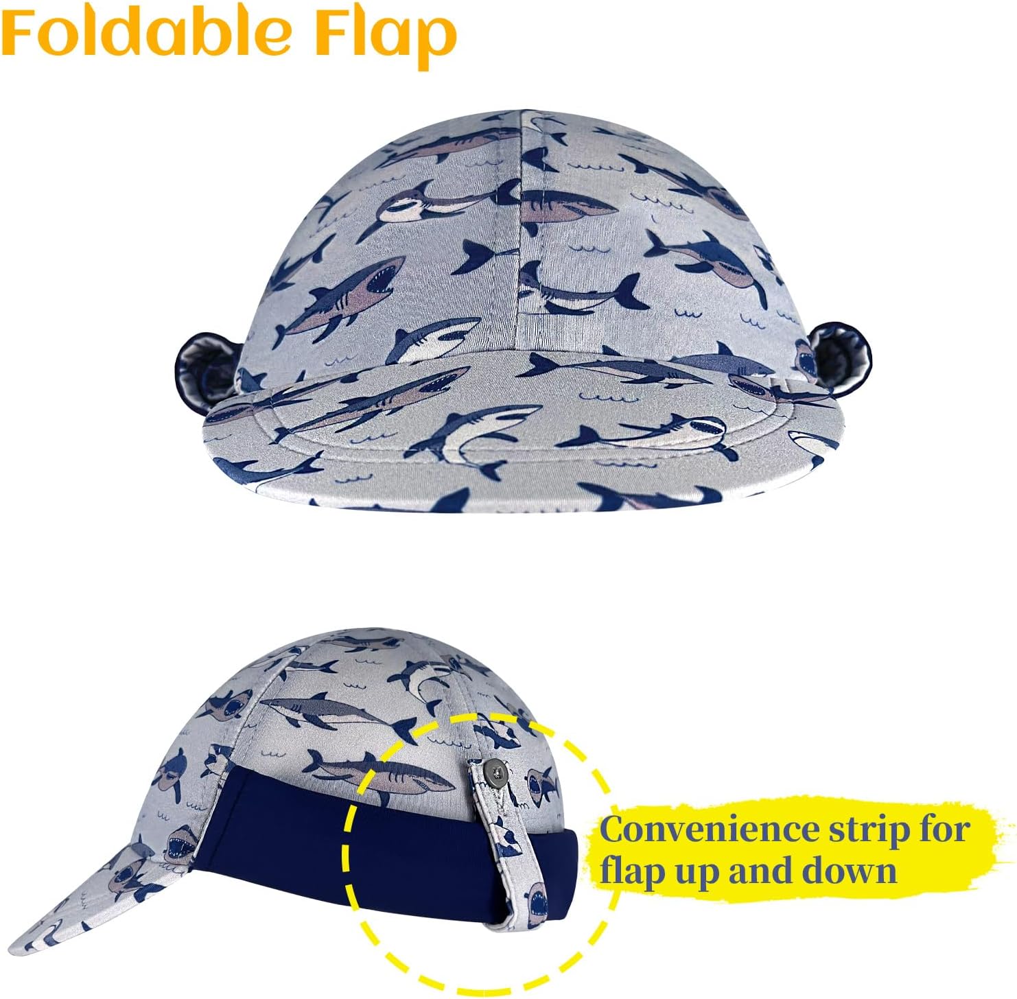 Gifts Treat Kids Legionnaires Hat, UPF 50+ Sun Protection Swim Cap Flap Hat for Kids, Quick Drying Sun Hat for Beach Seaside - Image 5