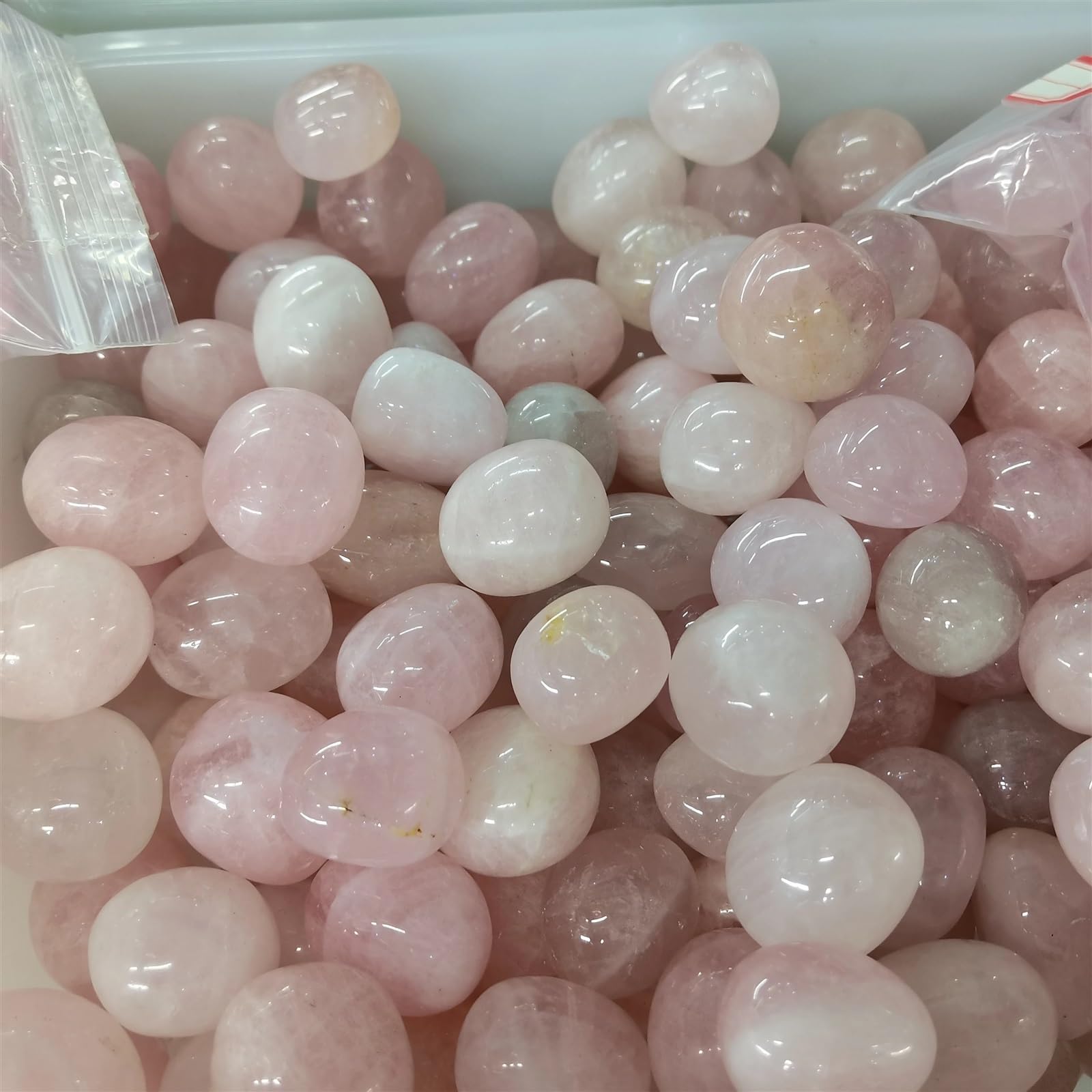 AtkitS Decorazioni for acquari in Pietra Naturale in Pietra Rosa, Cristal, Arredamento for la casa Home Decor(1000g)