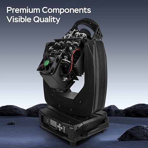 Miniatura 7 de SHEHDS Luces de escenario de cabeza móvil 380W 19R Bombilla (7500K) 7+5+14Gobos 14 colores focos de haz 2 prismas efecto lavado zoom luces DJ luces