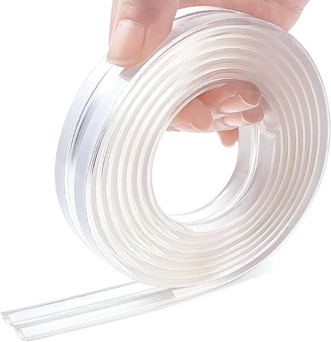 Baby Proofing, Corner Protector Baby Edge Protector Strip Clear, Baby Proof Corners and Edges, 6.6ft(2M) Silicone Soft Corner Guards with 1MM