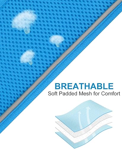 Vista 25 de Joytale arnés para perro, 12 colores, chaleco de malla transpirable, arnés acolchado suave reflectante para perros medianos, negro, XL.