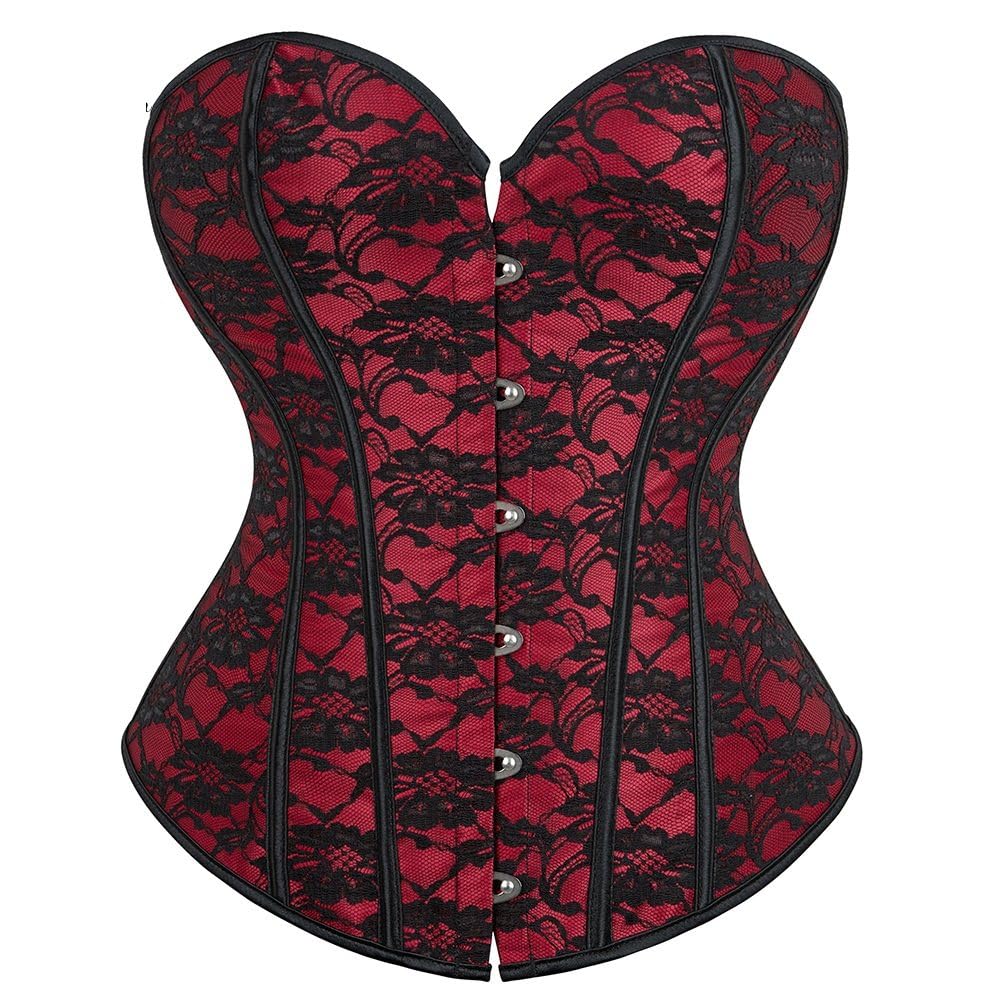 Fulbant Damen Vintage Steampunk Pailletten Korsett  Produktbild-Vorschau 12