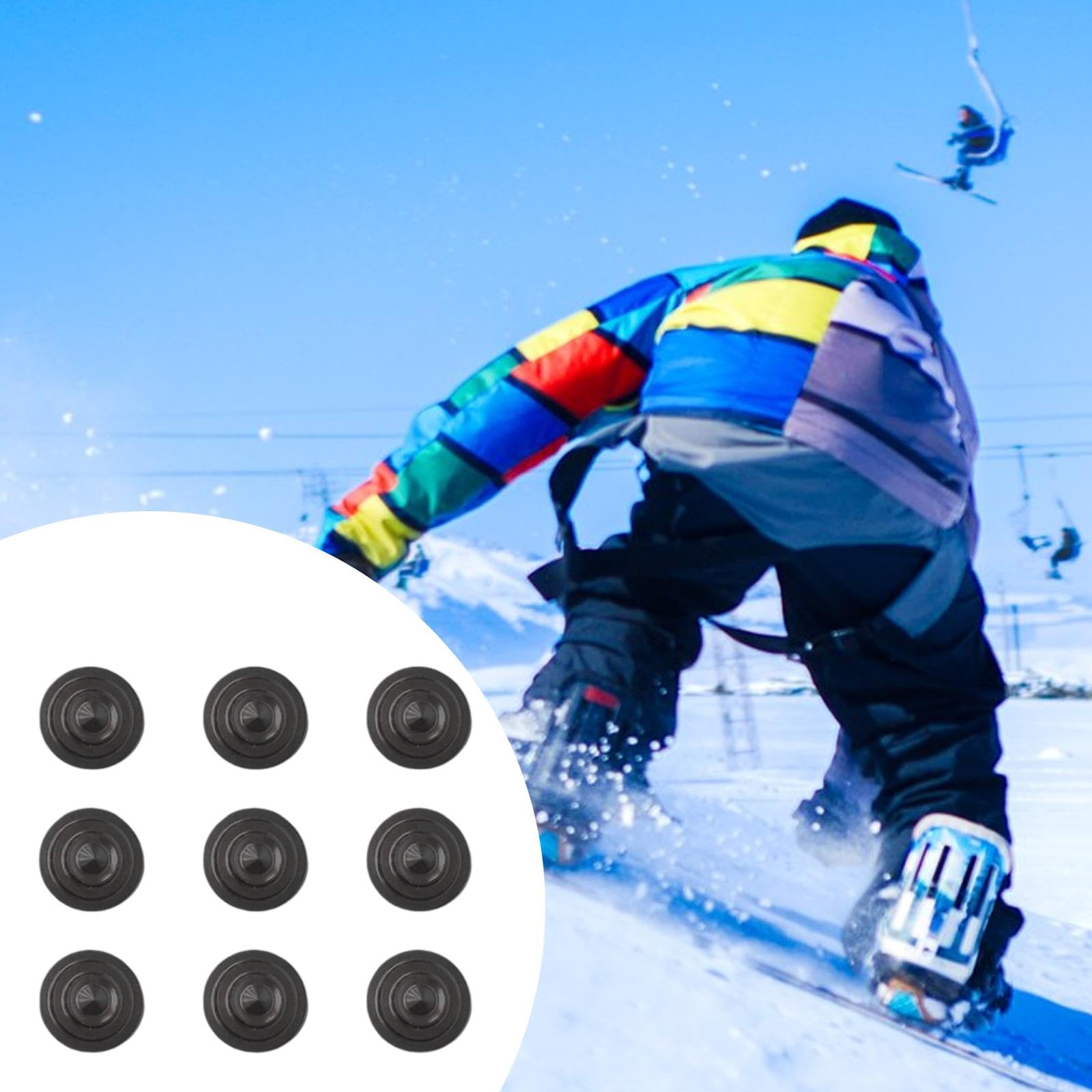 9 Pezzi Snowboard Stomp Pad Snowboard Stomp Mat Tavola Grip Pad Mat per Appassionati