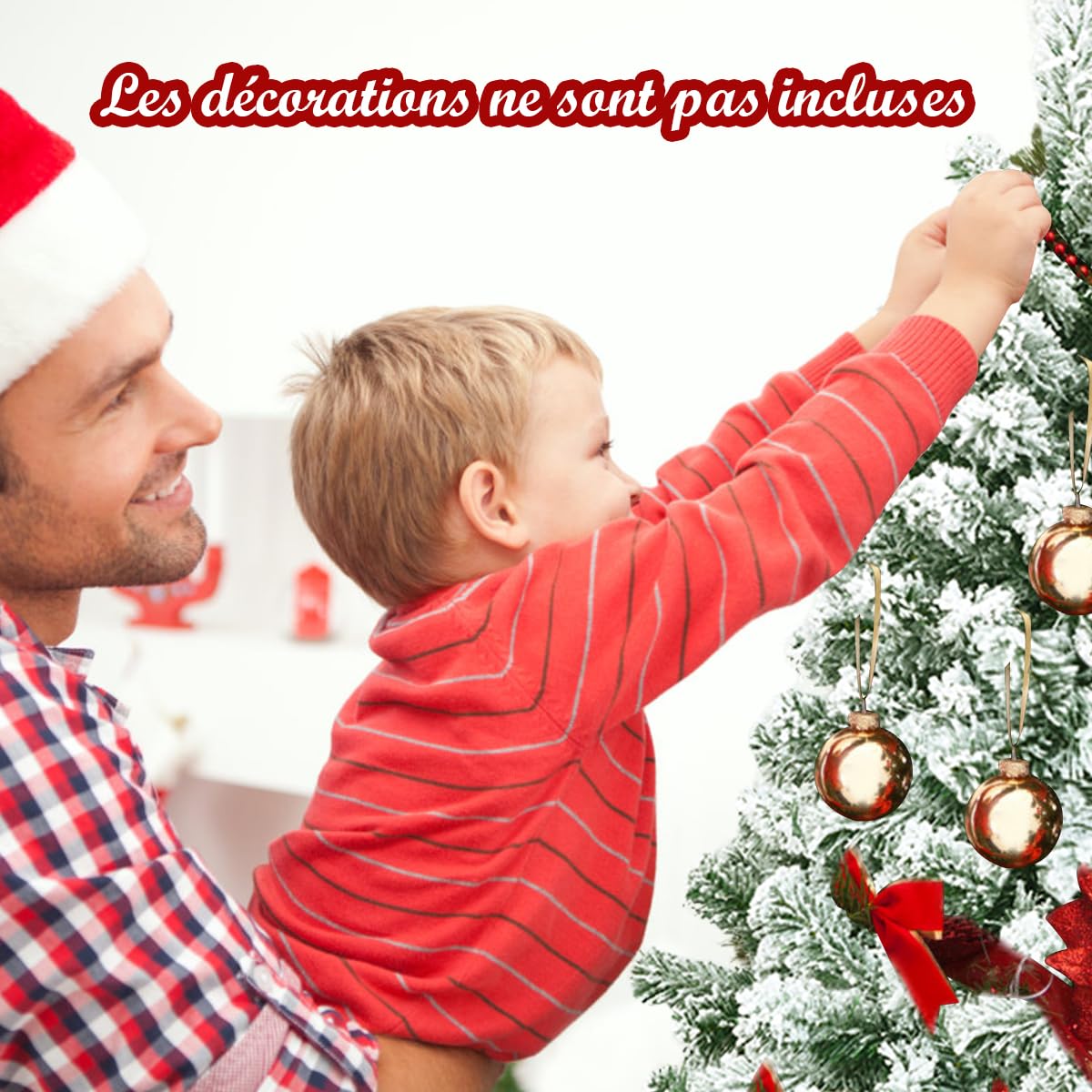 COSTWAY Arbre de Noël Enneigé, Arbre de Noël Artificiel 180CM avec 928 Branches Aiguilles en PVC, Support Métallique Solide et Pliable pour Fête Familiale, Bureau, Magasin (180CM)