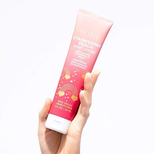 Miniatura 4 de Pacifica Loción corporal de melocotón fresa 5 onzas líquidas