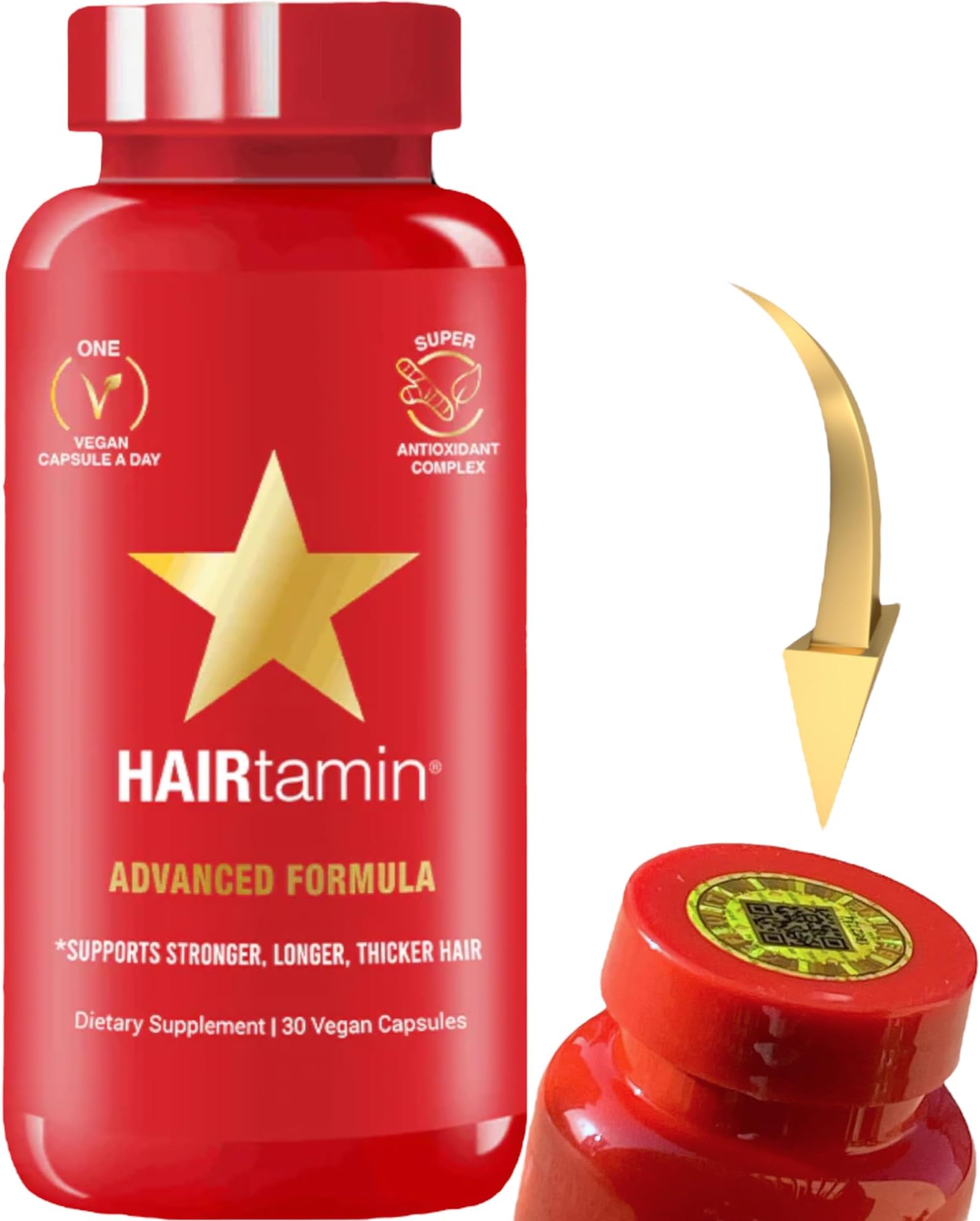 1 Hair growth for HAIRTAMIN hair growth ORIGINAL HOLOGRAM - Supplied by MIGILAN Official hairtamin Distributor in UAE