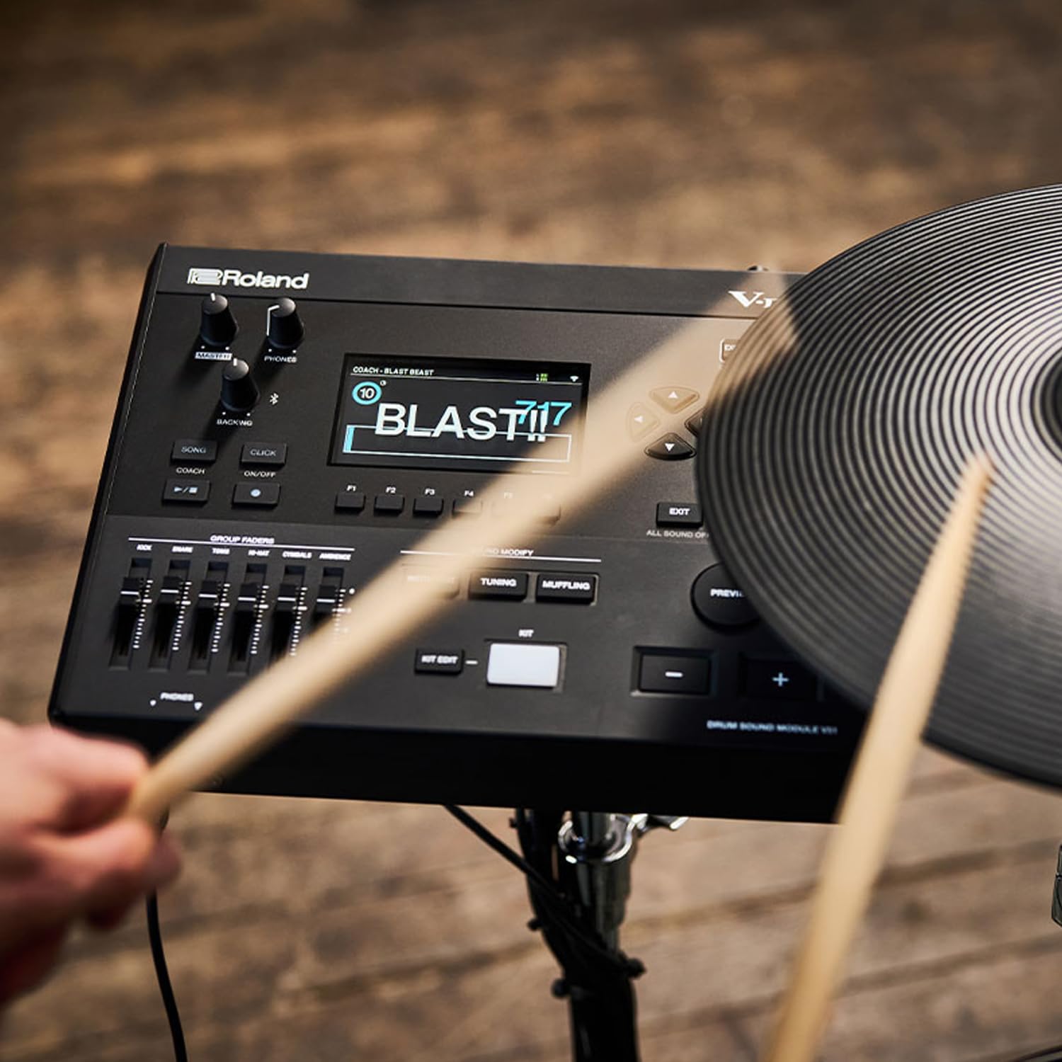 Roland TD513 perkusja elektroniczna z hi-hatem H-830 i maszyną Keepdrum