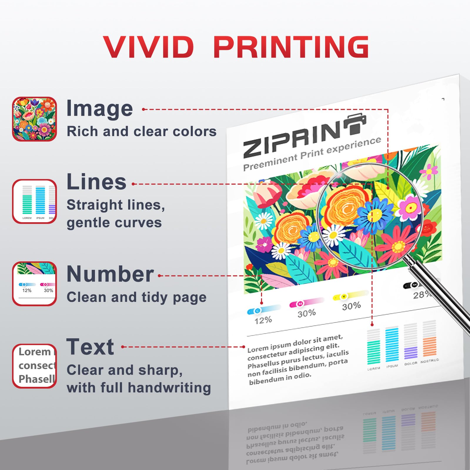 ZIPRINT PG-540XL CL-541XL Sostituzione per Cartucce Canon 540 541 xl compatibili con Canon Pixma TS5150 MG3650 MG4250 MG3150 MG3250 MG3550 MG4150 MG4250 MX375 TS5151(1 Nero/ 1 Tricolore,2-pack)