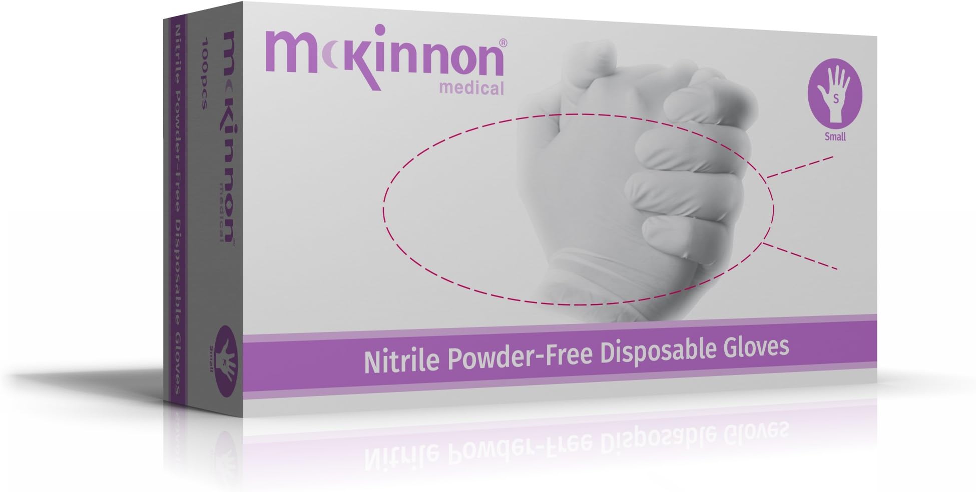 Mckinnon Medical Blue Nitrile Powder-Free Gloves AQL 1.5 (Large) Pack of 100