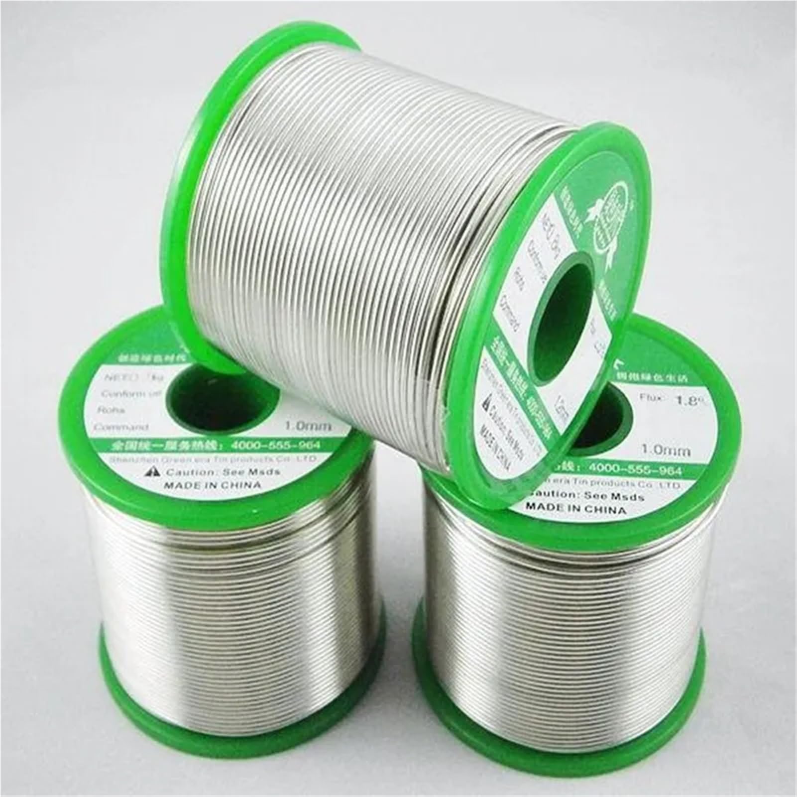 Zinndraht 0,6 mm - 5 mm, Metallmaterial, Durchmesser 1,5 mm x 1 m, Zinndraht für elektrische Reparaturen (Durchmesser 5,0 mm x 1 m, 1 Stück)