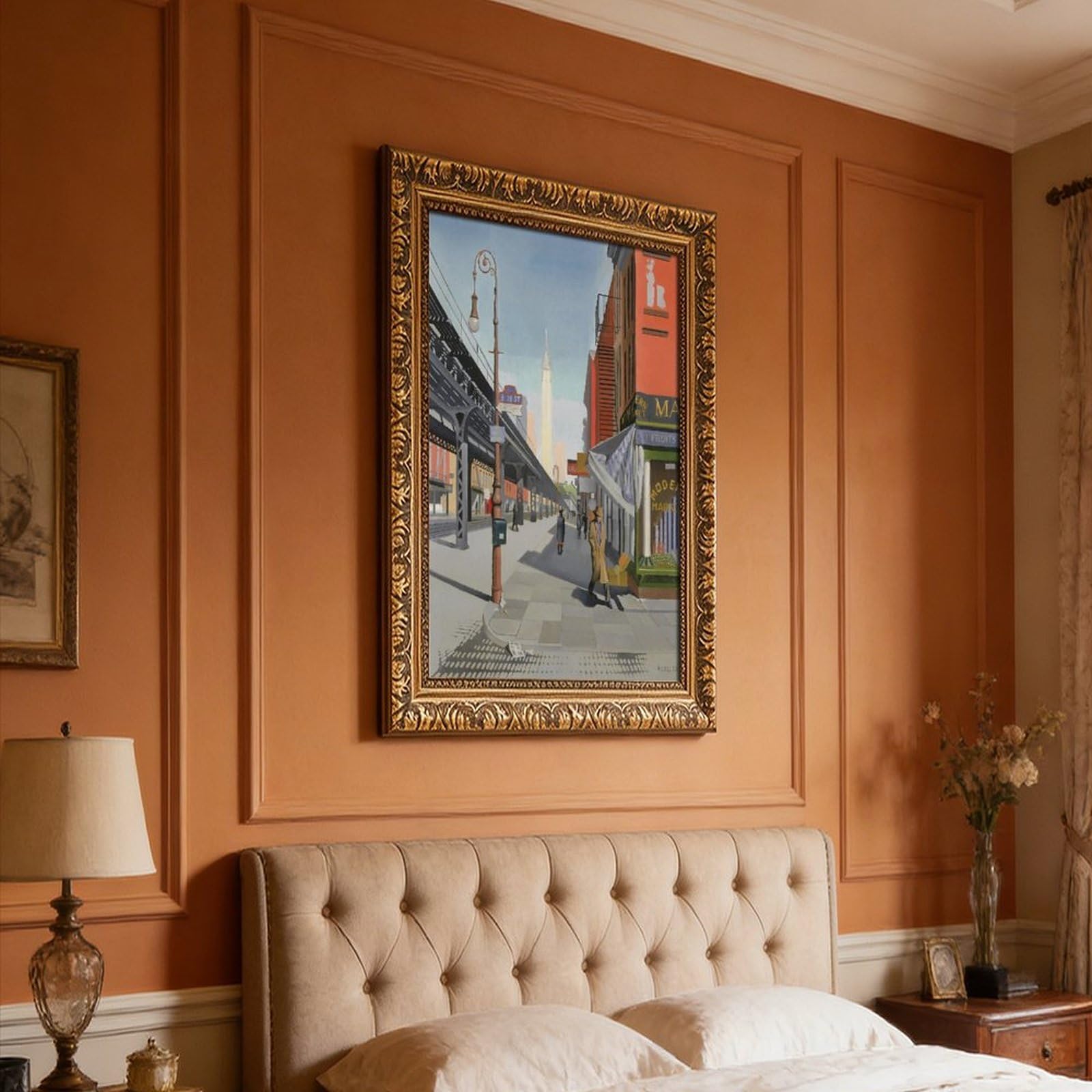 WCYB Drukowanie Trzeciej Alei autorstwa Charlesa Goellera Vintage Nowy Jork Art Prints Plakaty Płótno Deco Obrazy Sztuka Ścienna Do Biura Salonu Wisząca Rama 12