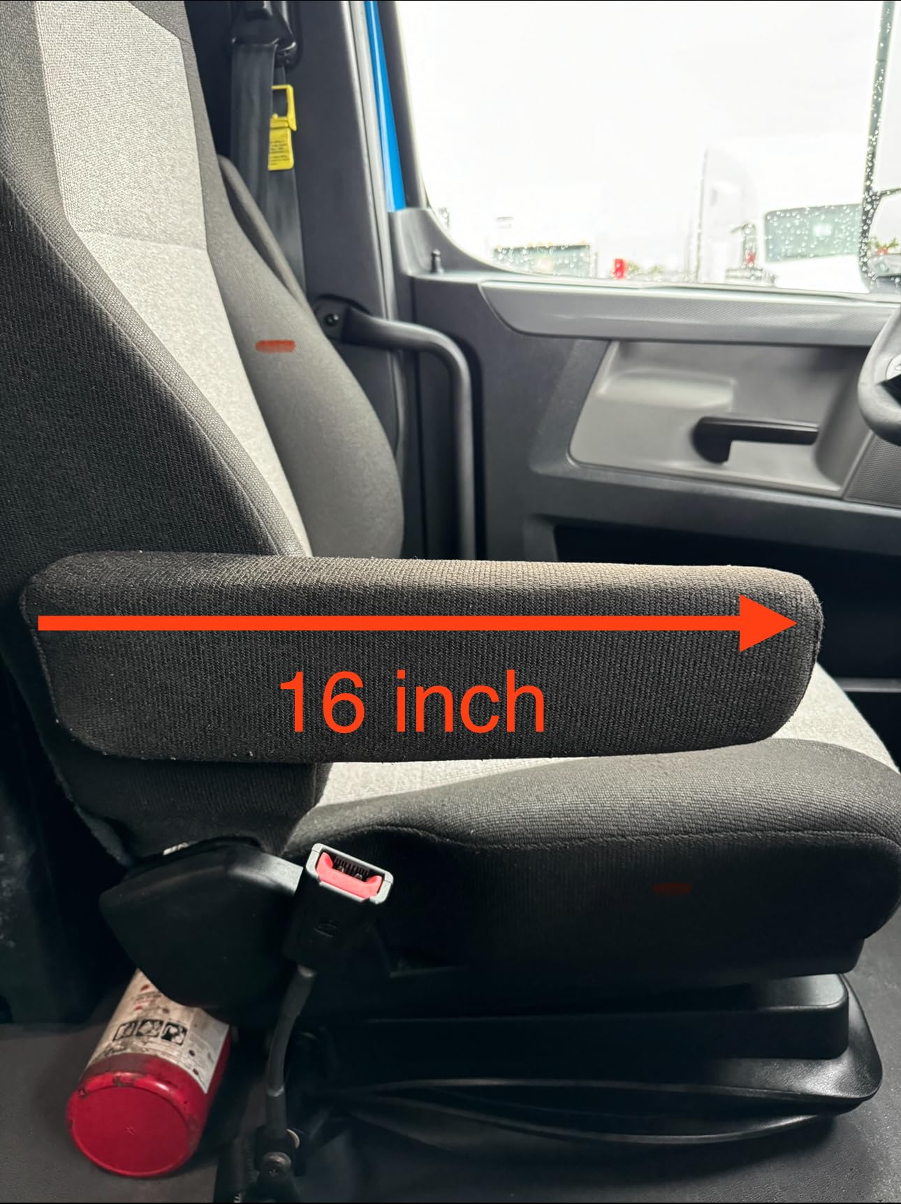 V-TRUCK CORP ARMREST COVERS for FREIGHTLINER CASCADIA 33'' HIGH BACK, AR-FLCAS33-C-BLK