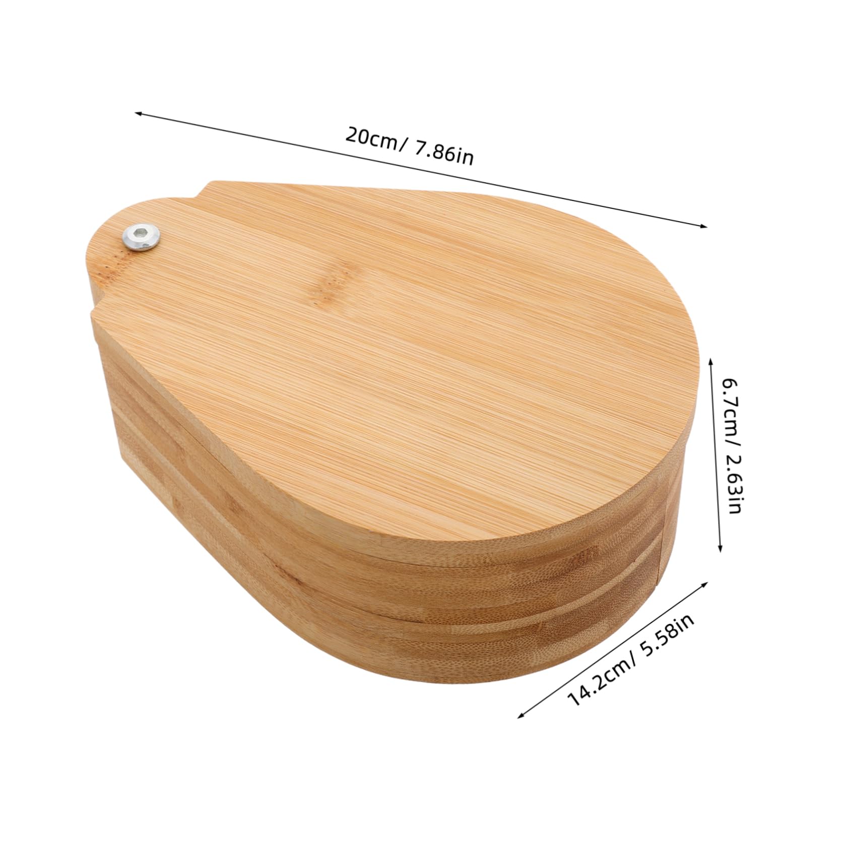 FELTECHELECTR Wooden Salt Dip Sugar Box for Kitchen Bar Rotating Salt Container Holder for Seasonings Spices Condiments