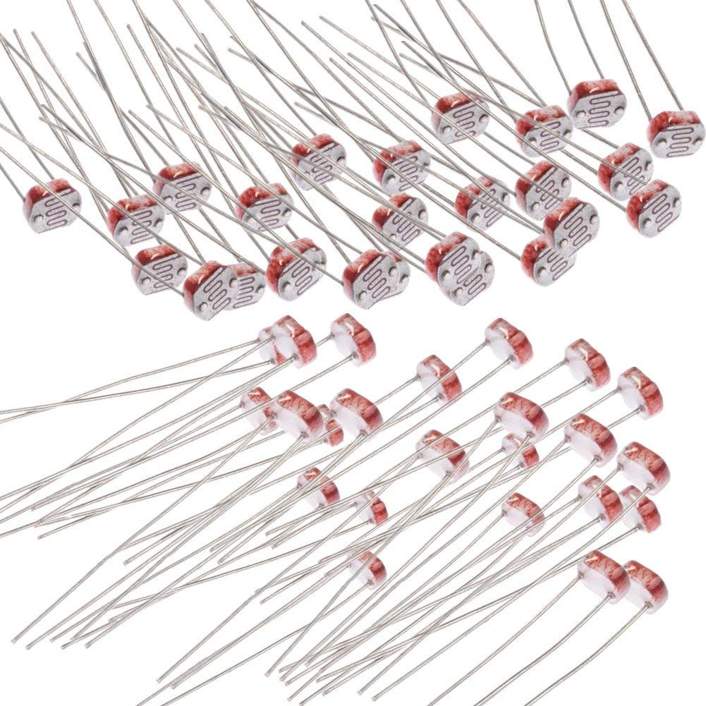 Scriptronics Light Dependent Resistor LDR 5MM Photoresistor Photoconductive Resistance Assortment Kit Compatible for Arduino (Pack of 100) (B08YS4FYPS) Amazon Price History, Amazon Price Tracker