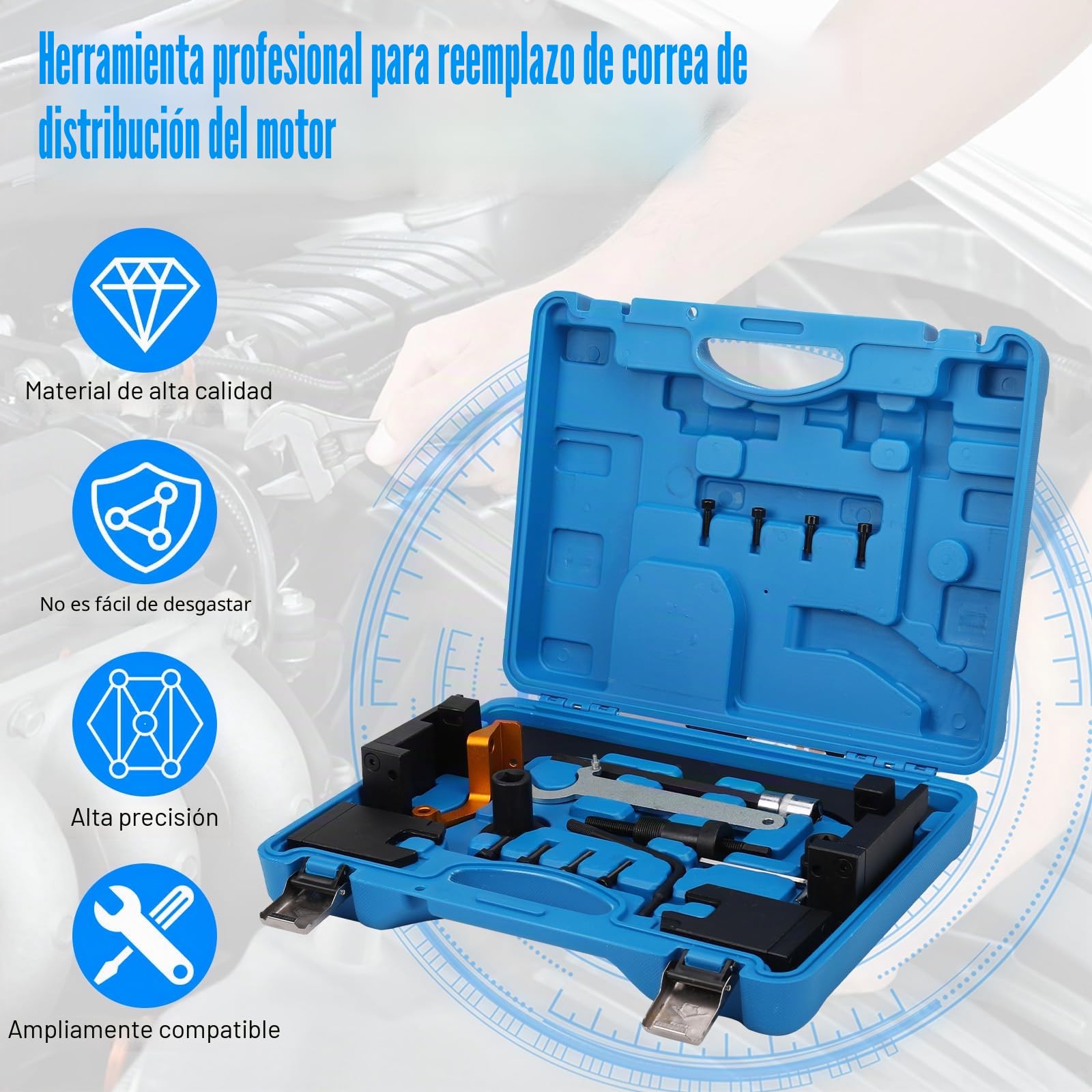 Herramientas Sincronización Árbol de Levas Compatible con BMW B38 B48 F20 | F45 F46 F48 116i F20, Mini Hatch, Bloqueo del árbol de Levas Herramienta de Ajuste del Motor