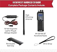 Vista 7 de Cobra HH50WXST Radio CB portátil – Radio de emergencia con acceso a 40 canales completos y alertas NOAA, conector para auriculares, salida
