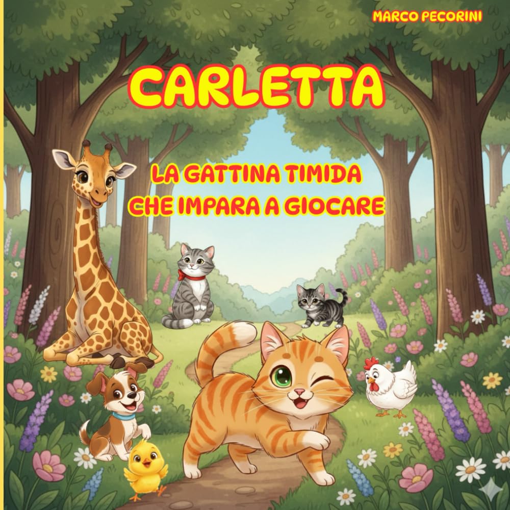 Carletta - La gattina timida che impara a giocare. Dolci storie illustrate di Coraggio, Amicizia e piccole grandi Scoperte: Tra amicizia, avventure e ... stessa: un tenero viaggio per piccoli lettori