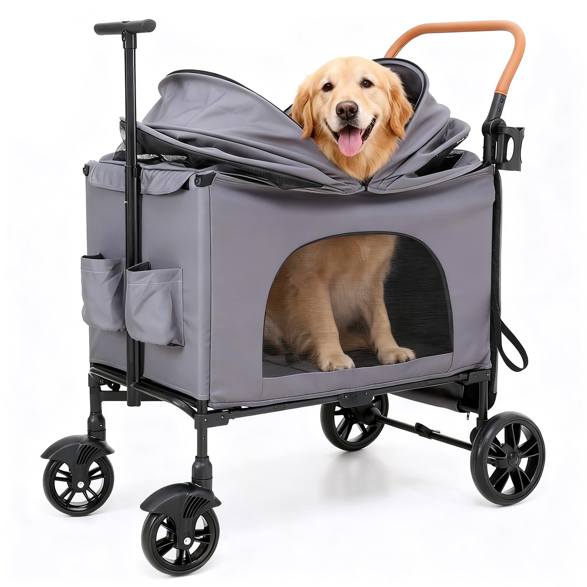 Amazon.co.jp: UEEYAC（ユーヤク） ペットカート 耐荷重80kg 大型犬
