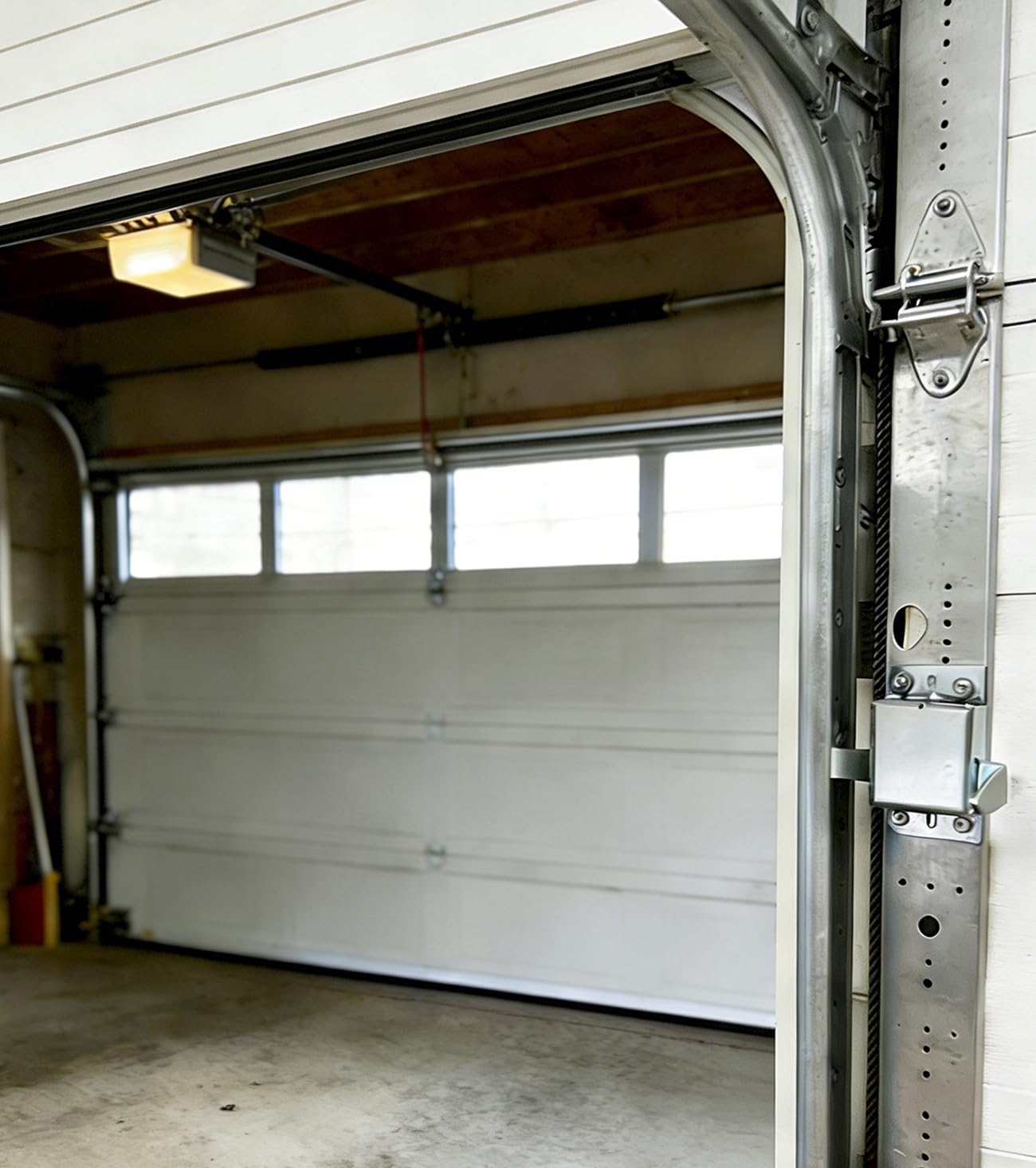 Serratura Laterale per Porta da Garage, Acciaio Zincato, Serratura a Catenaccio Interna per la Maggior Parte Delle Porte da Garage,(1 Pezzo)