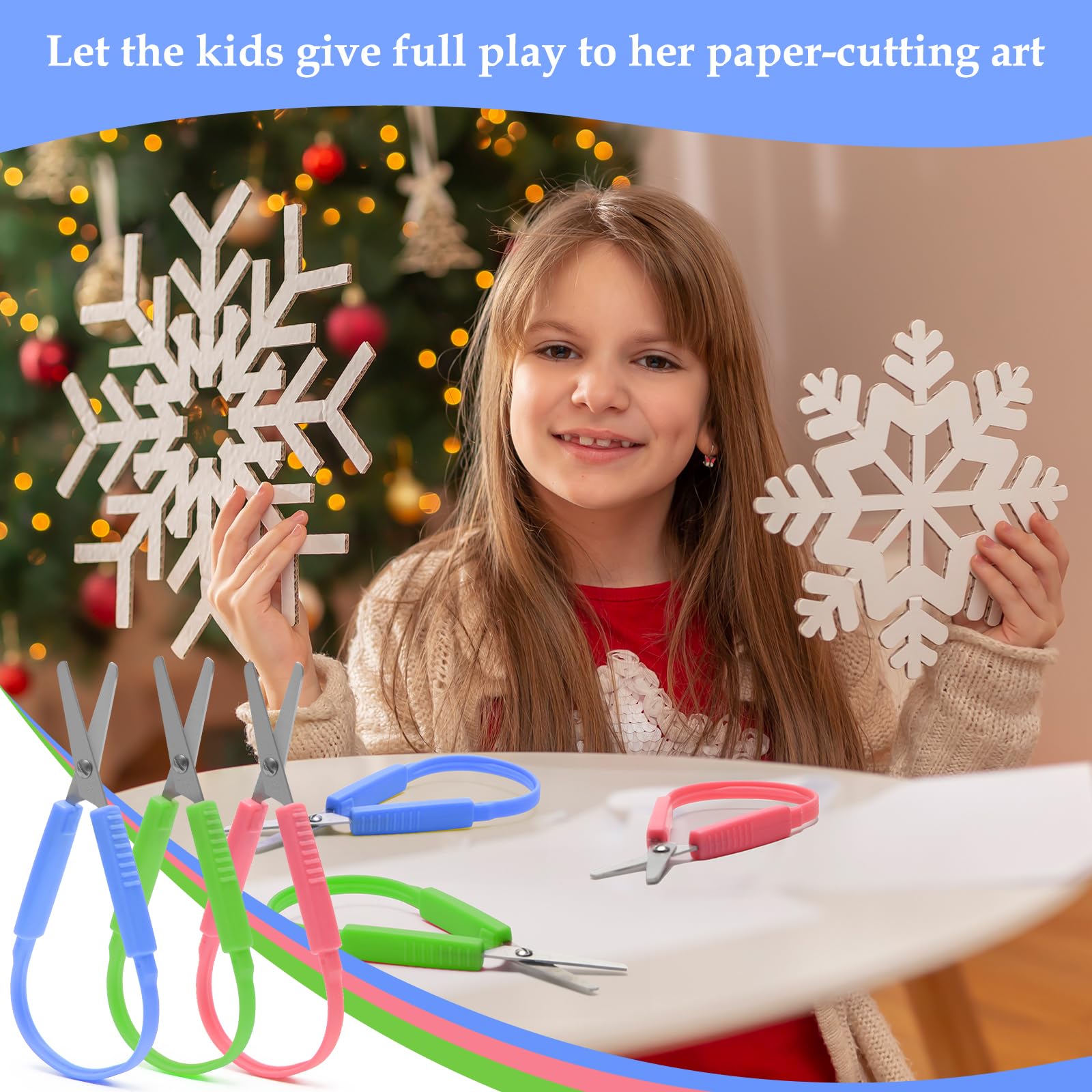 Child Scissors Spring Snapklik.com : 3Pcs Loop Scissors For Kids, Windspeed Spring Scissors ...