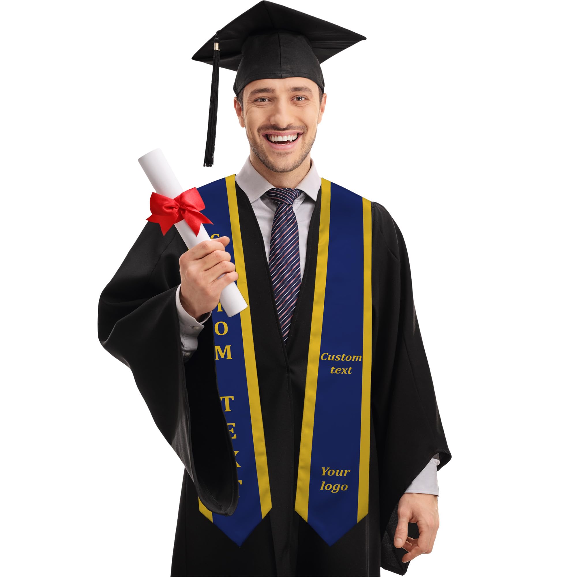 IWANTDIY Customize Graduation Stole Personalized Graduation Stole Class of 2025 Graduation Gifts, Custom Graduation Sash, Customized Sash