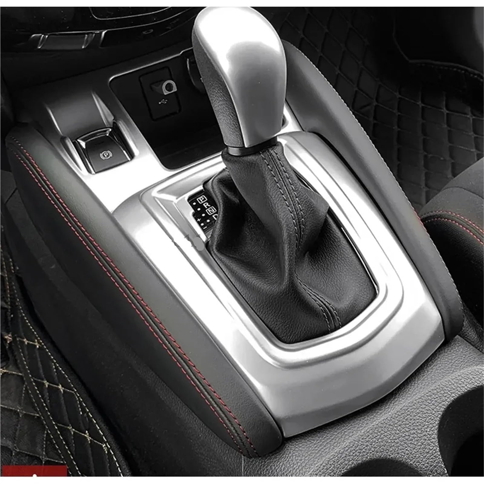 Konsola Środkowa Pasuje do Nissana Qashqai J11 2014 2020, konsola środkowa samochodu, osłona ramy panelu skrzyni biegów, wykończenie(Matte Silver)