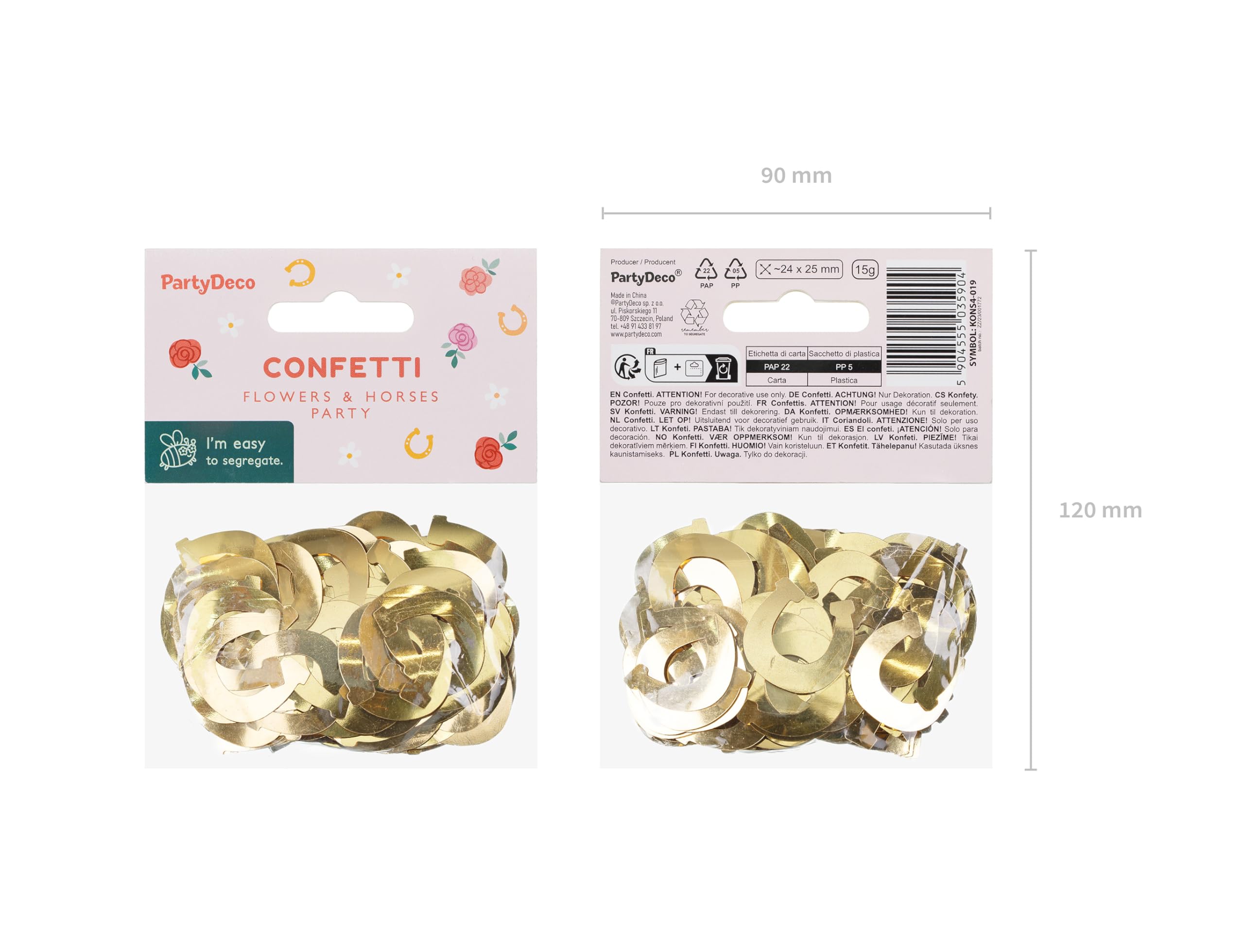 Tafel Confetti Classy Party – 40 Jaar – 20gr - Zorg voor Party online