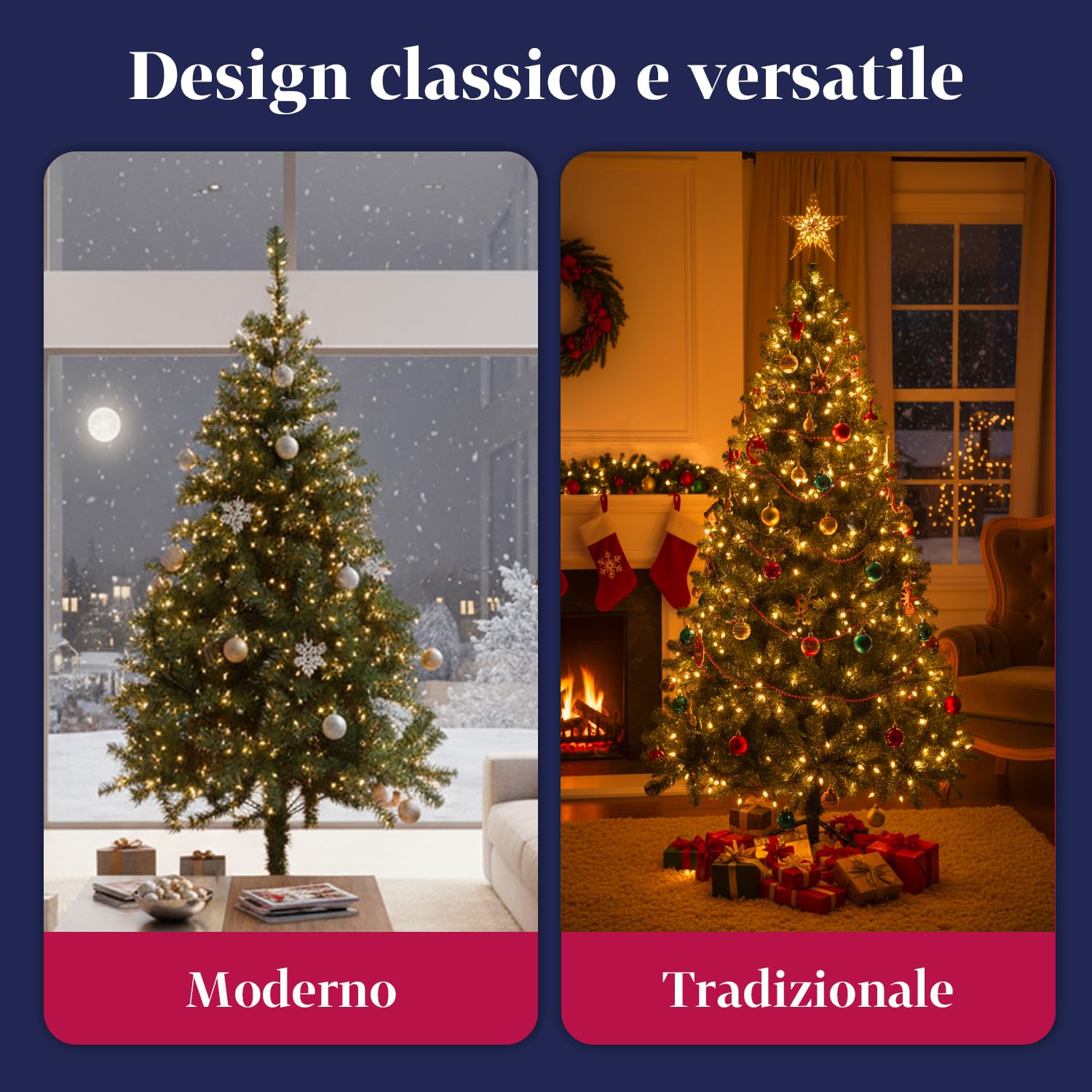 Avilia Il Tuo Albero di Natale da Sogno: Albero di Natale 210cm 1078 rami con Base in Ferro e Innesto Facile Ø 112 cm - Verde e Rigoglioso per Addobbi Natalizi