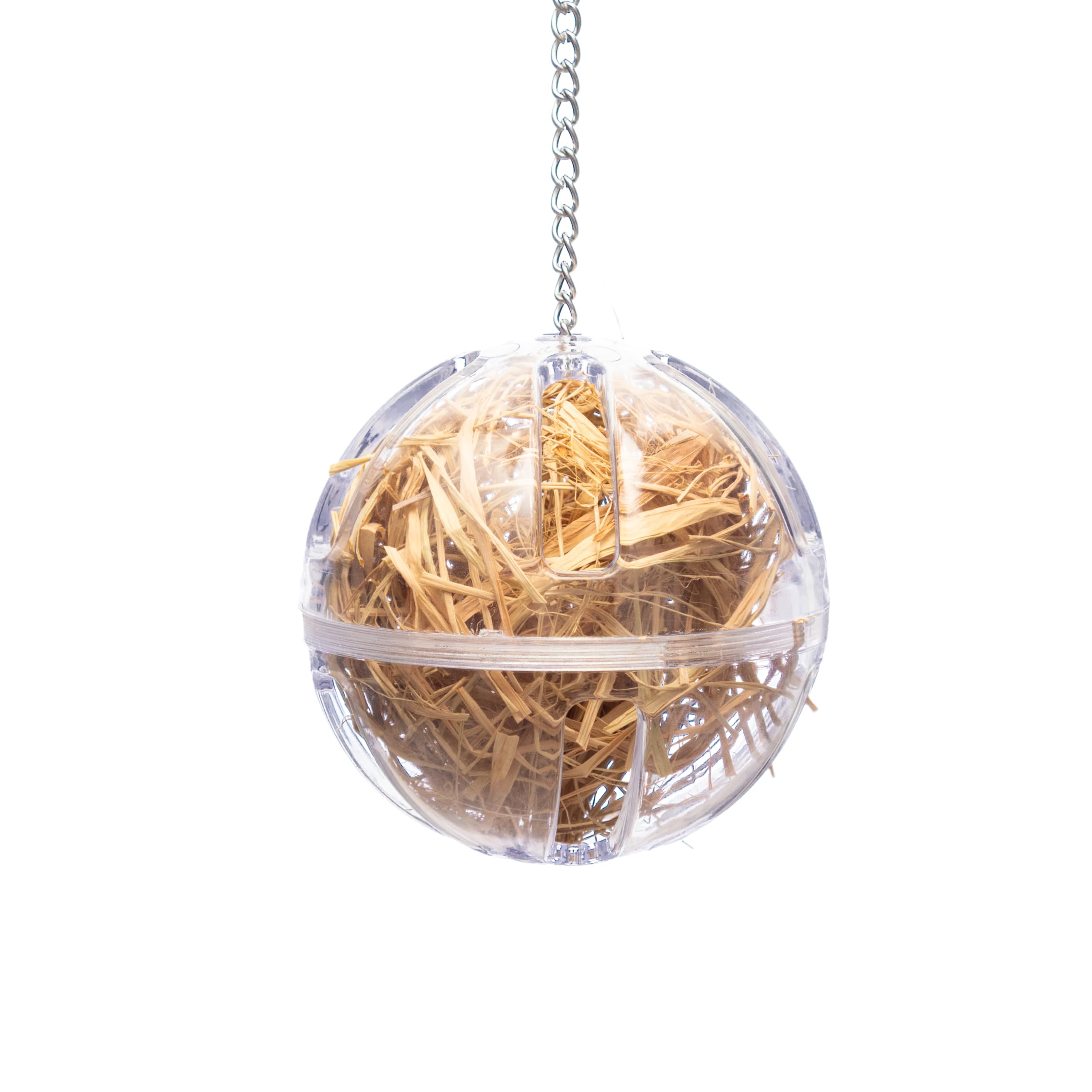 Lovely Little Flyers Bird Foraging Ball Toy, 3.5 Inch, Interactive Hanging Treat Dispenser & Enrichment Toy for Cockatiels, Parrotlets, Parakeets, Small Parrots, and Doves, Forage Toy for Parrots - image 8