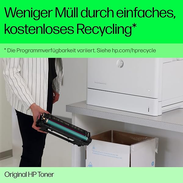 HP 415X (W2030X) Original Toner Schwarz mit hoher Reichweite für HP LaserJet Pro M454, XL - 5