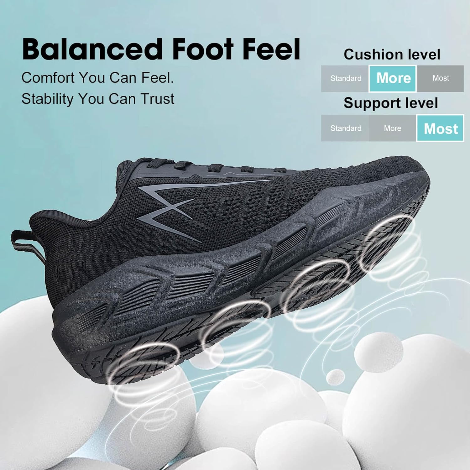 OL OUTJET LEGEND Men's Slip-On Walking Shoes Breathable Running Sneakers Hands-Free Cushion Tennis Shoes Non-Slip Gym Workout Sports Athletic Cross Training Fashion Wide Toe Sneakers - Image 7