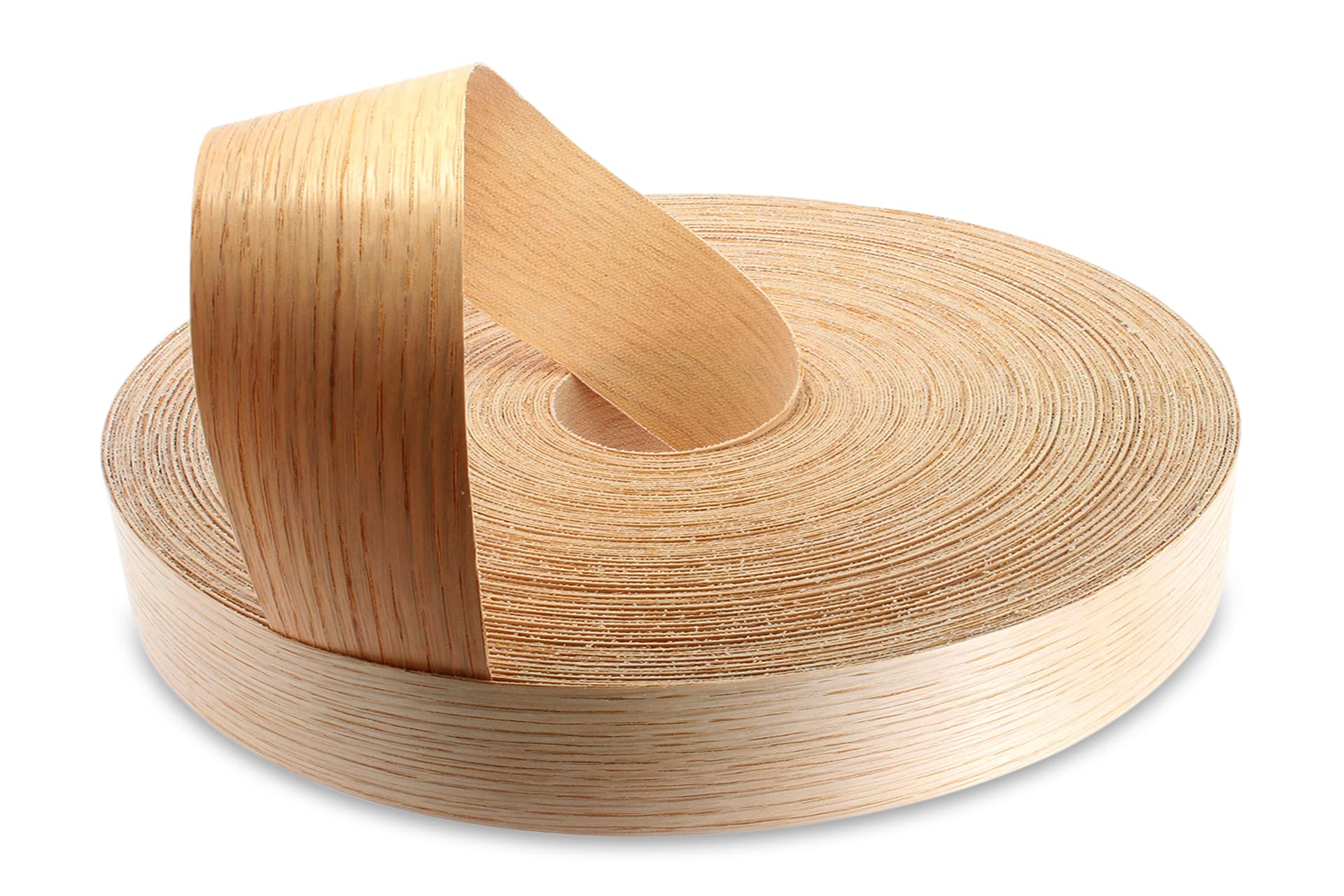 Woodpress Red Oak Woodpress® 50Mm Real Wood Wood Pre-Glued Veneer Edging Tape – 50M Trade Roll – Iron-On Wood Application